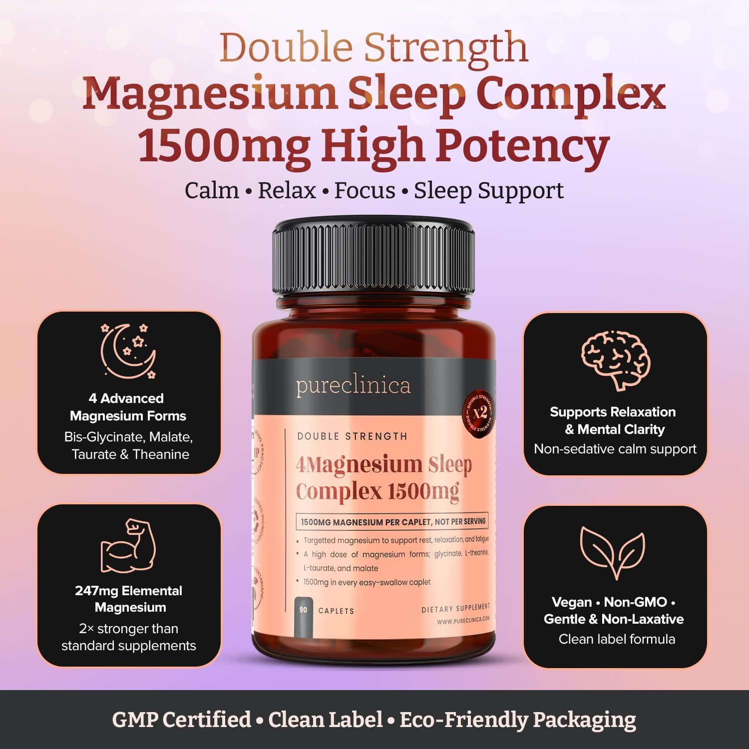 pureclinica Magnesium Schlafkomplex Tabletten