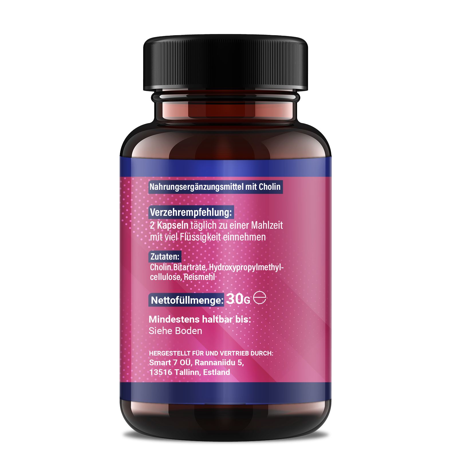 Saint Nutrition® | Cholin Bitartrat | Appetitzügler hochdosiert