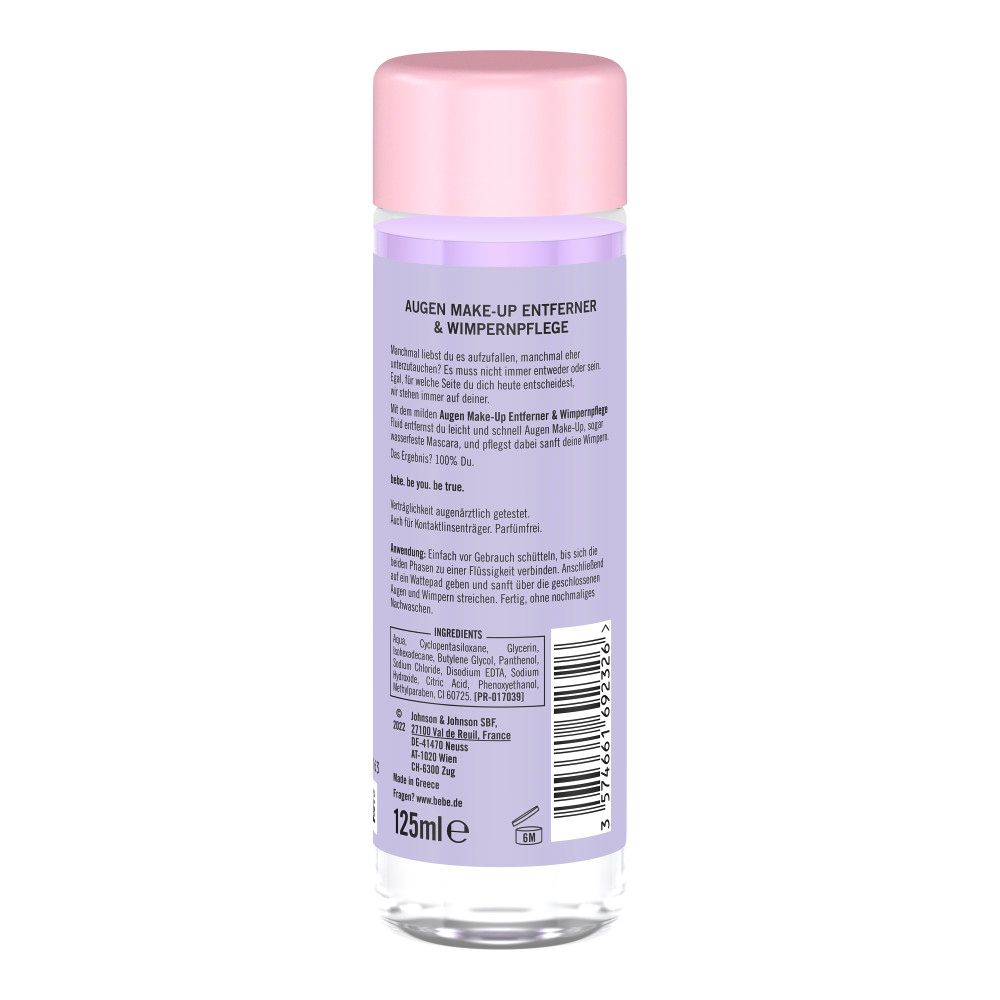 bebe - Gesichtsreinigung "Augen Make-Up Entferner & Wimpernpflege" 6er-Pack