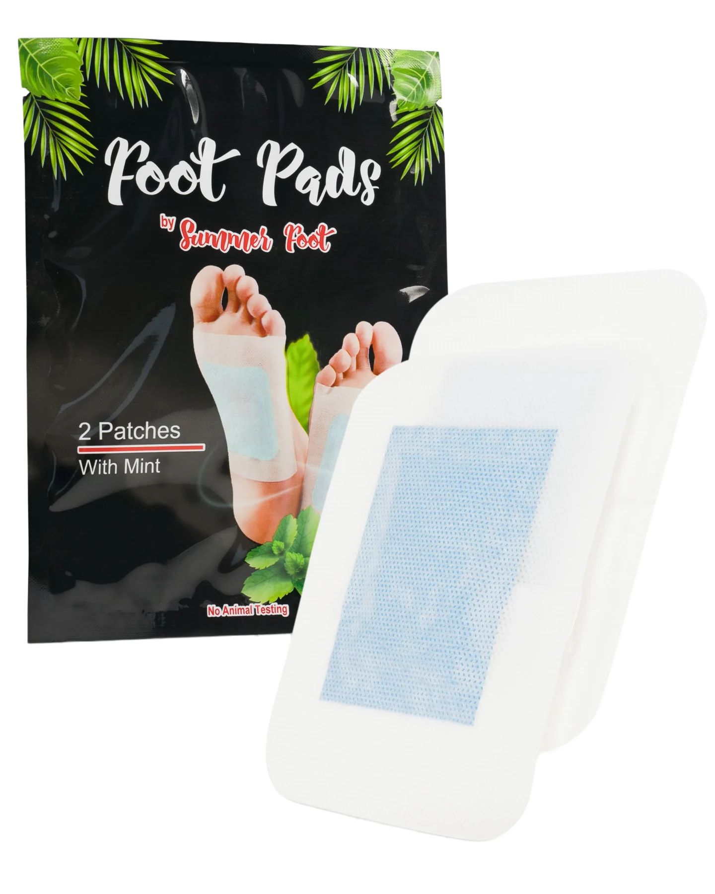 Summer Foot - Fußpads für den Mann mit Minzöl (für 10 Anwendungen)
