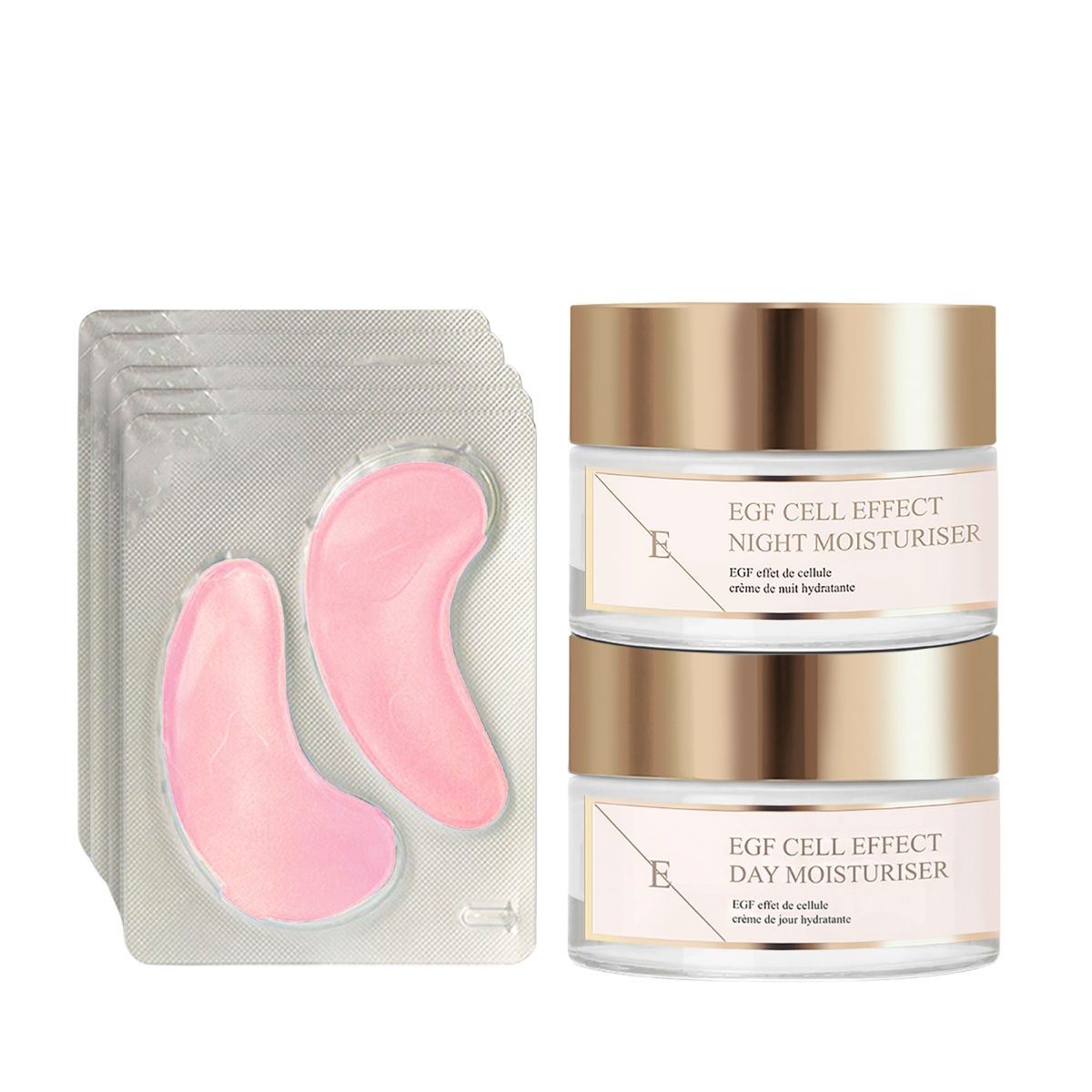 ErthSkin London EGF Cell Effect Day Moisture + EGF Cell Effect Night Moisture + Augenpads set