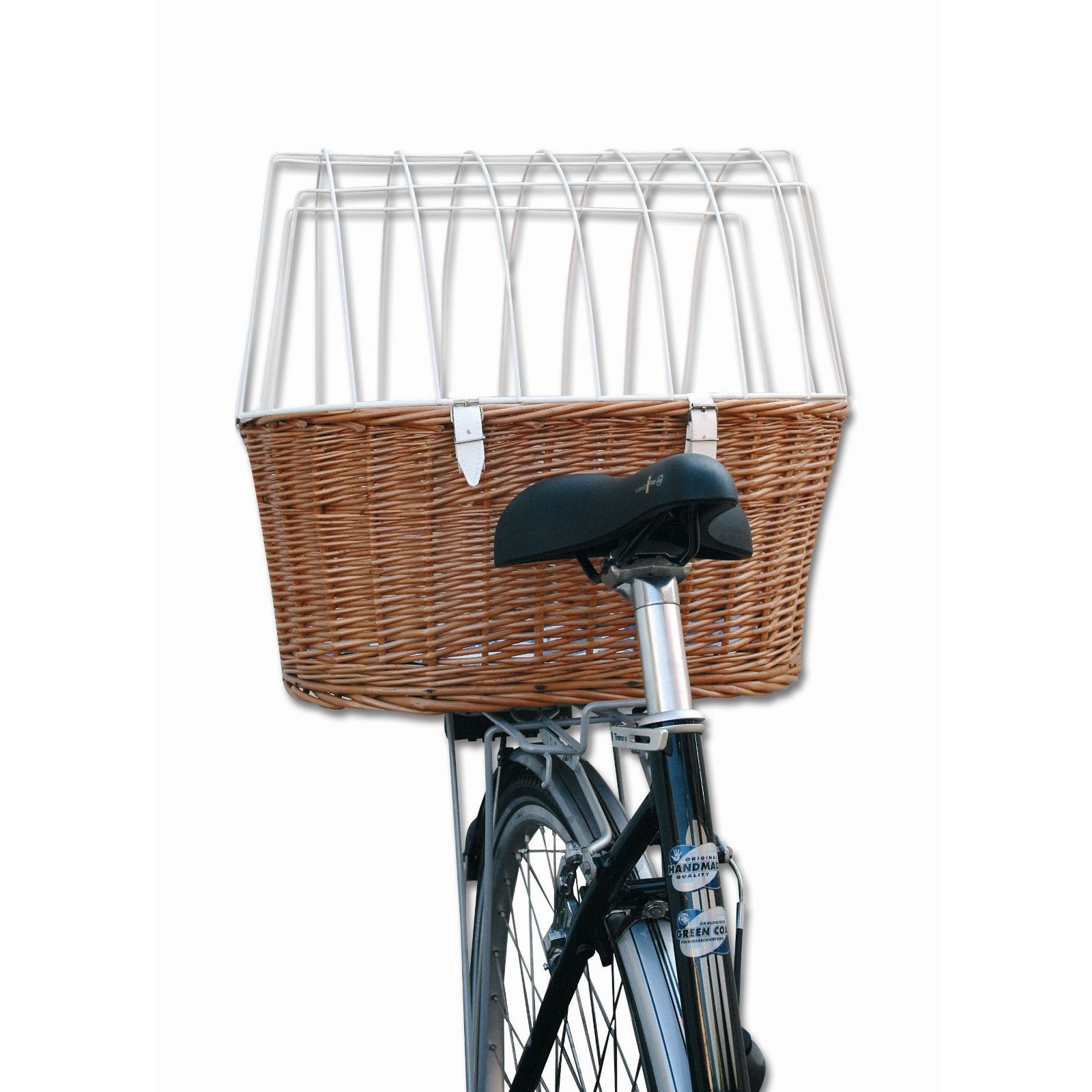 Aumüller Fahrrad-Tierkorb mit Halter - Gepäckträgermontage