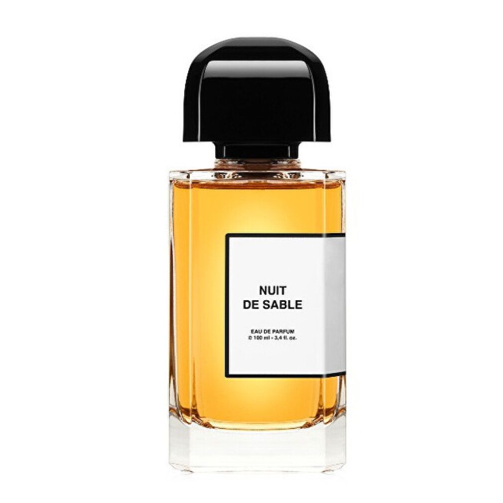 BDK Parfums Nuit de Sable Eau de Parfum Flakon mit schwarzem Verschluss.