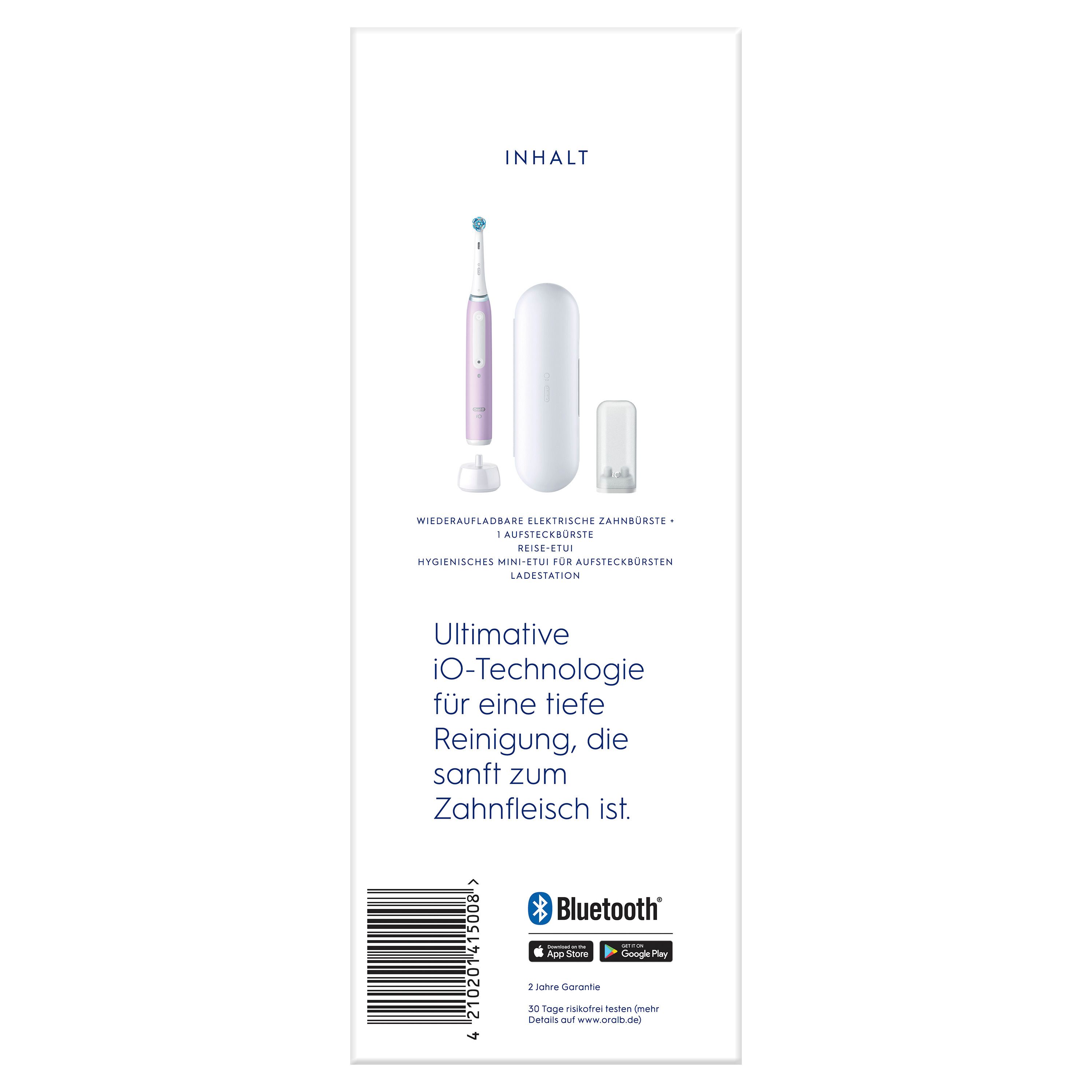 Oral-B - Elektrische Zahnbürste "iO Series 4 + Reiseetui" in Lila