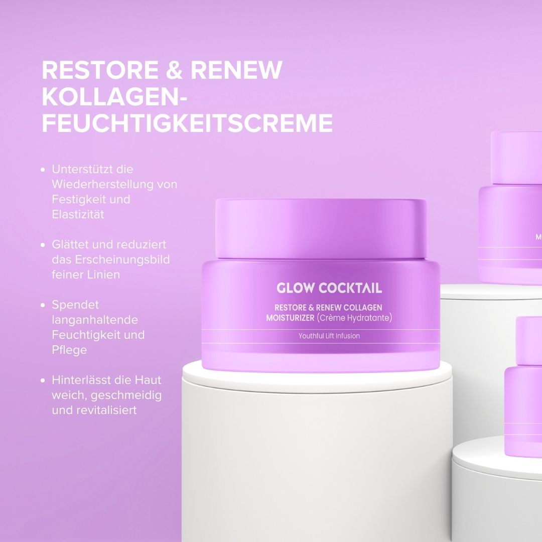 Glow Cocktail Restore & Renew Collagen Feuchtigkeitscreme