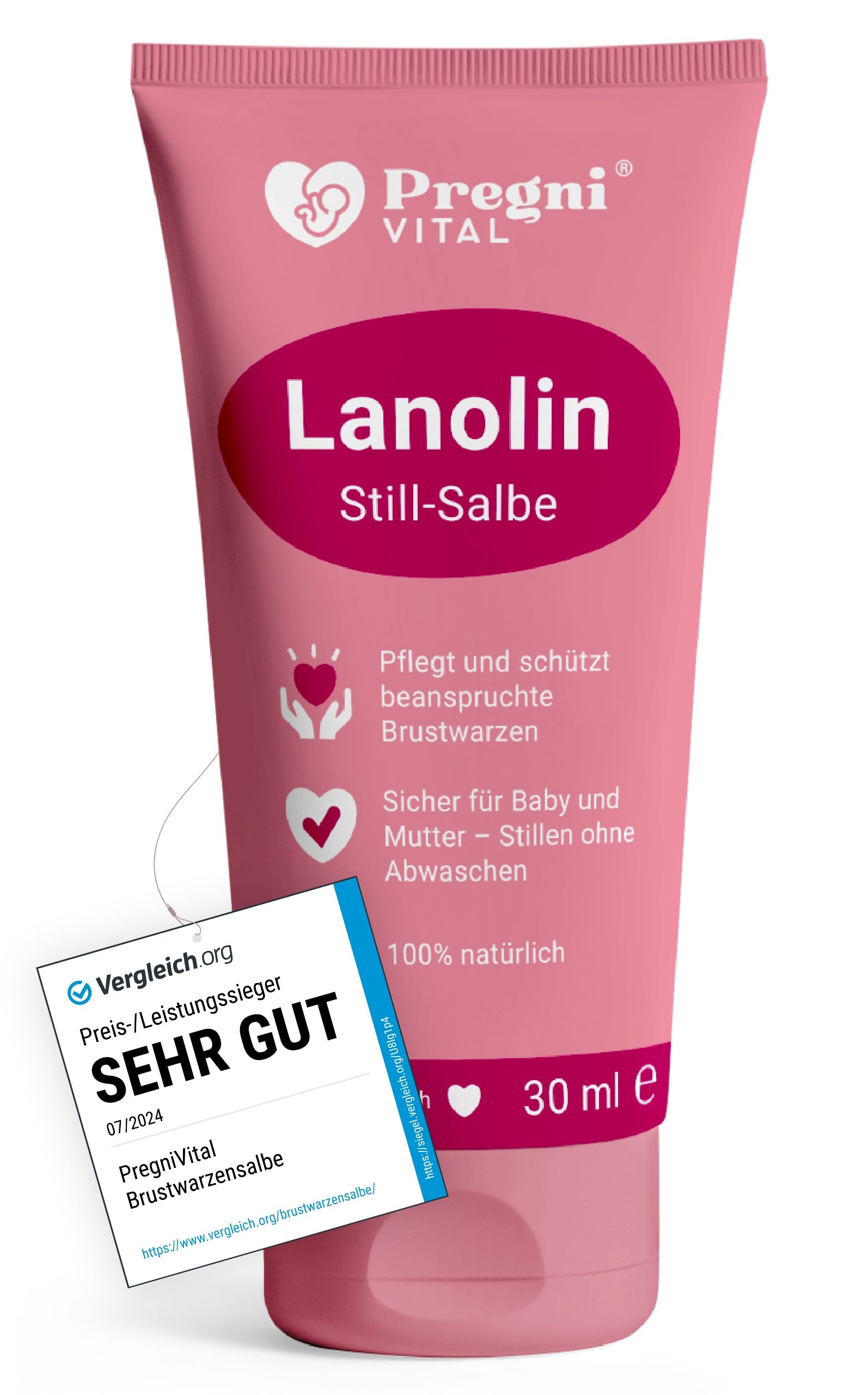 Lanolin Brustwarzensalbe - von PregniVital®