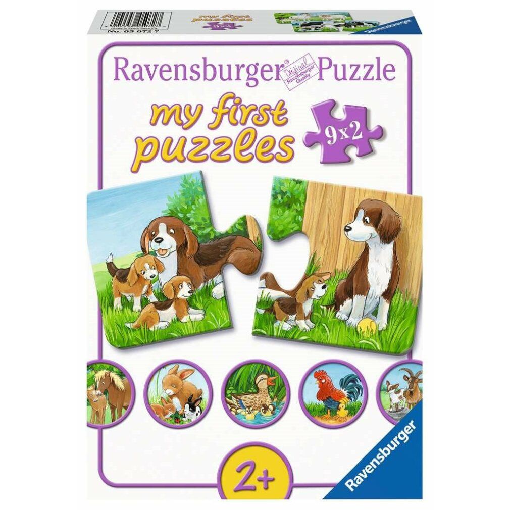 ravensburger My First Animal Family Puzzle 9x2 Teile