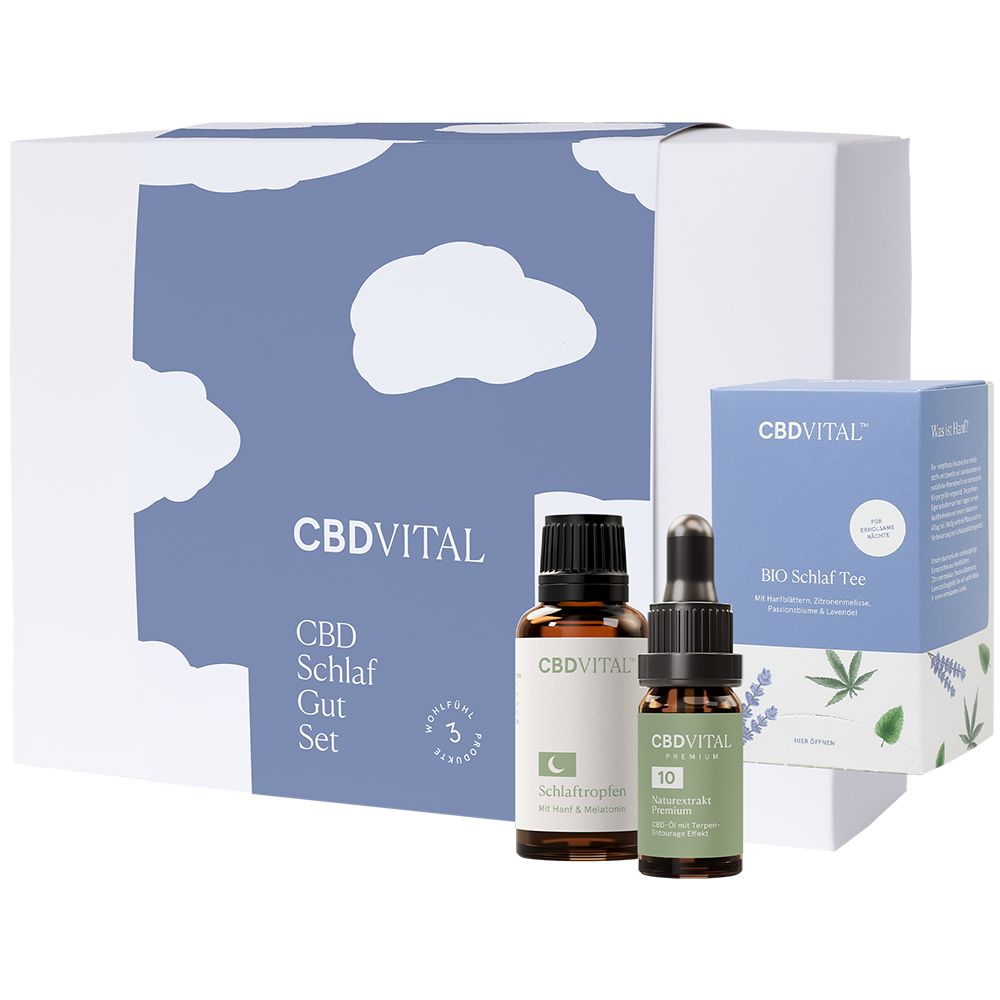 CBD Vital Schlaf Gut Geschenk-Set 1 St Tropfen