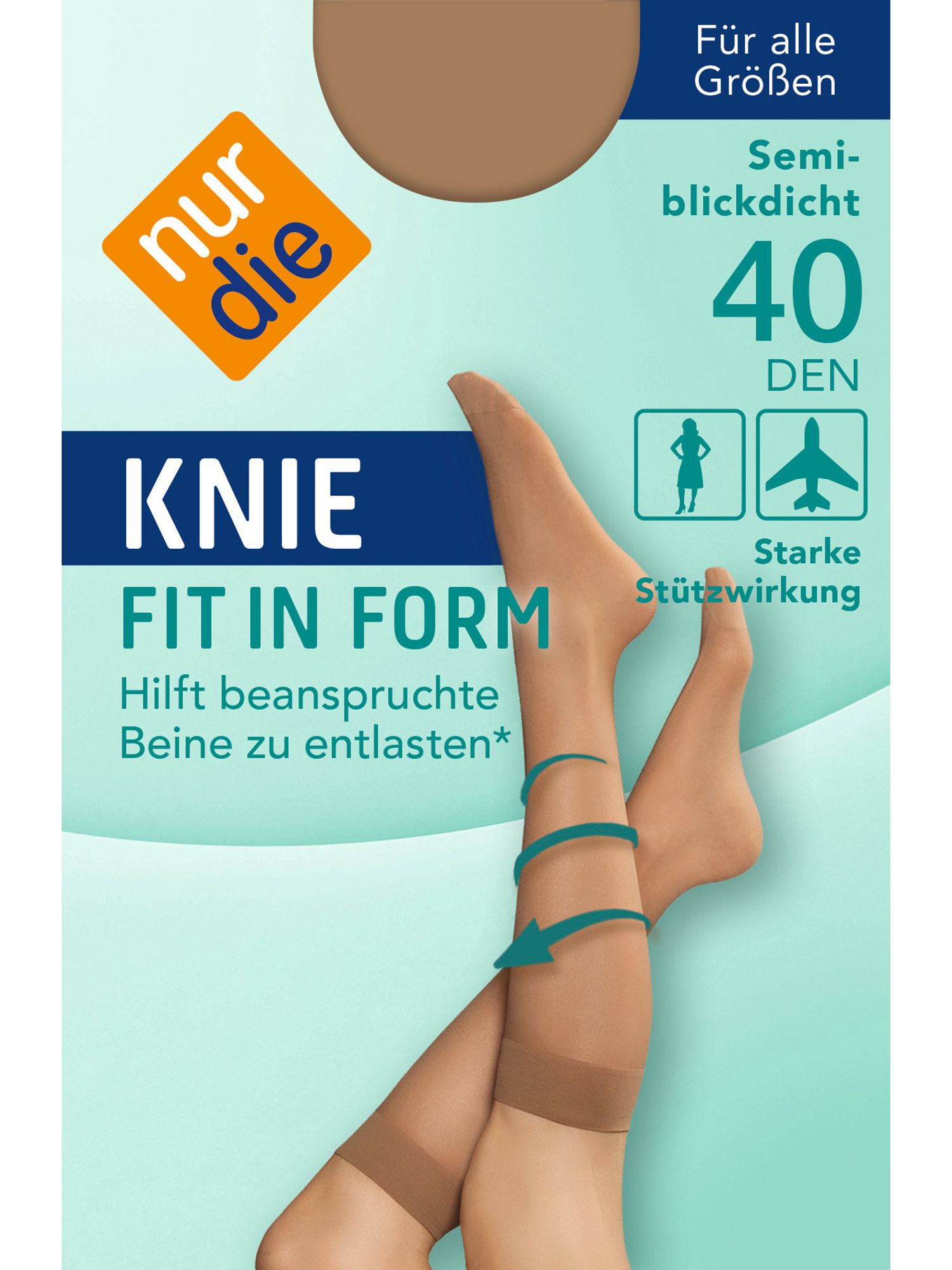 NUR DIE Knie Fit in Form - amber - Größe one size