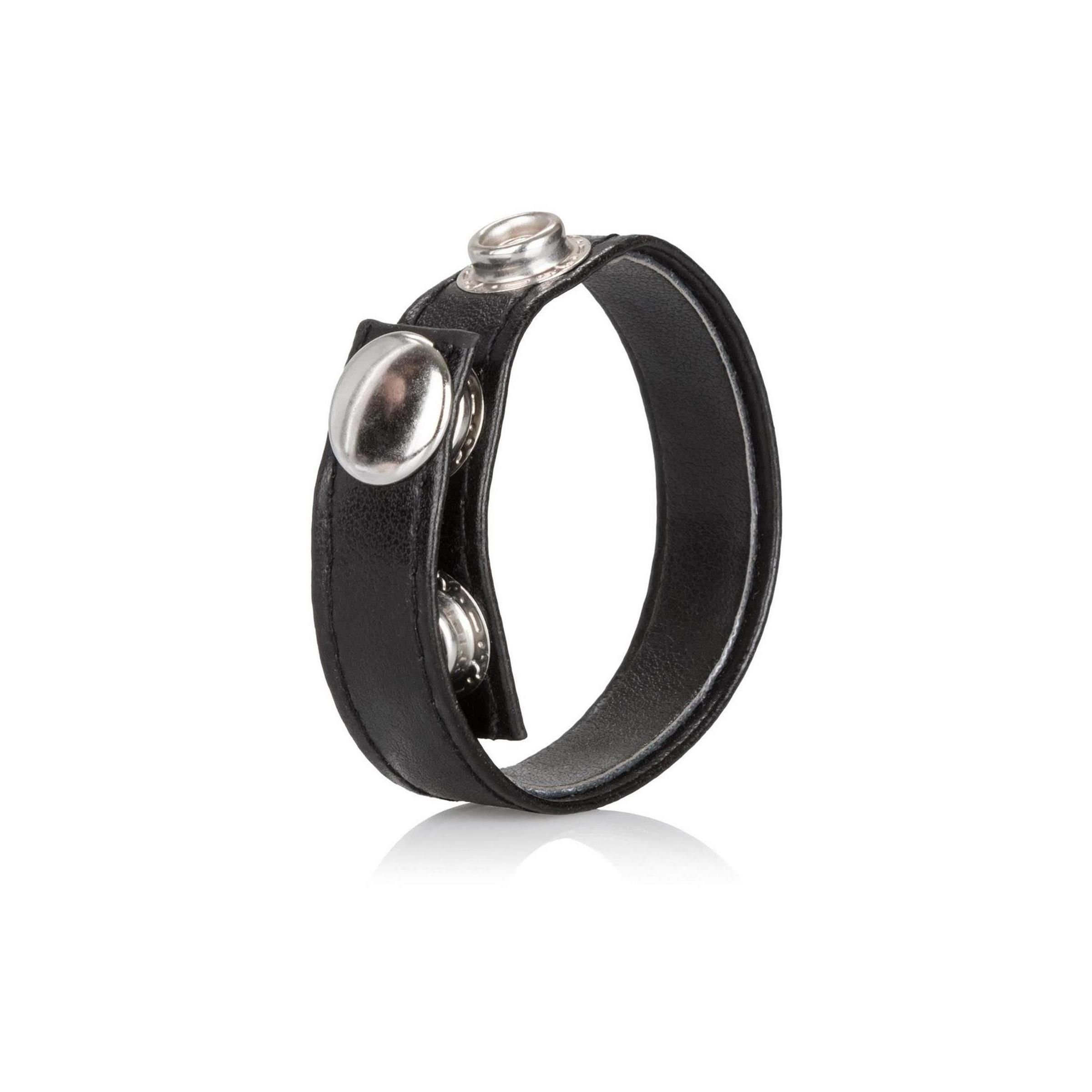 CalExotics - Leather 3-Snap Ring