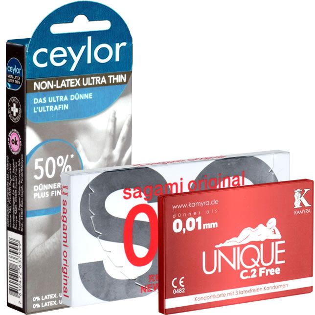 Kondomotheke® Latexfreie Kondome - 3 Sorten-Pack E