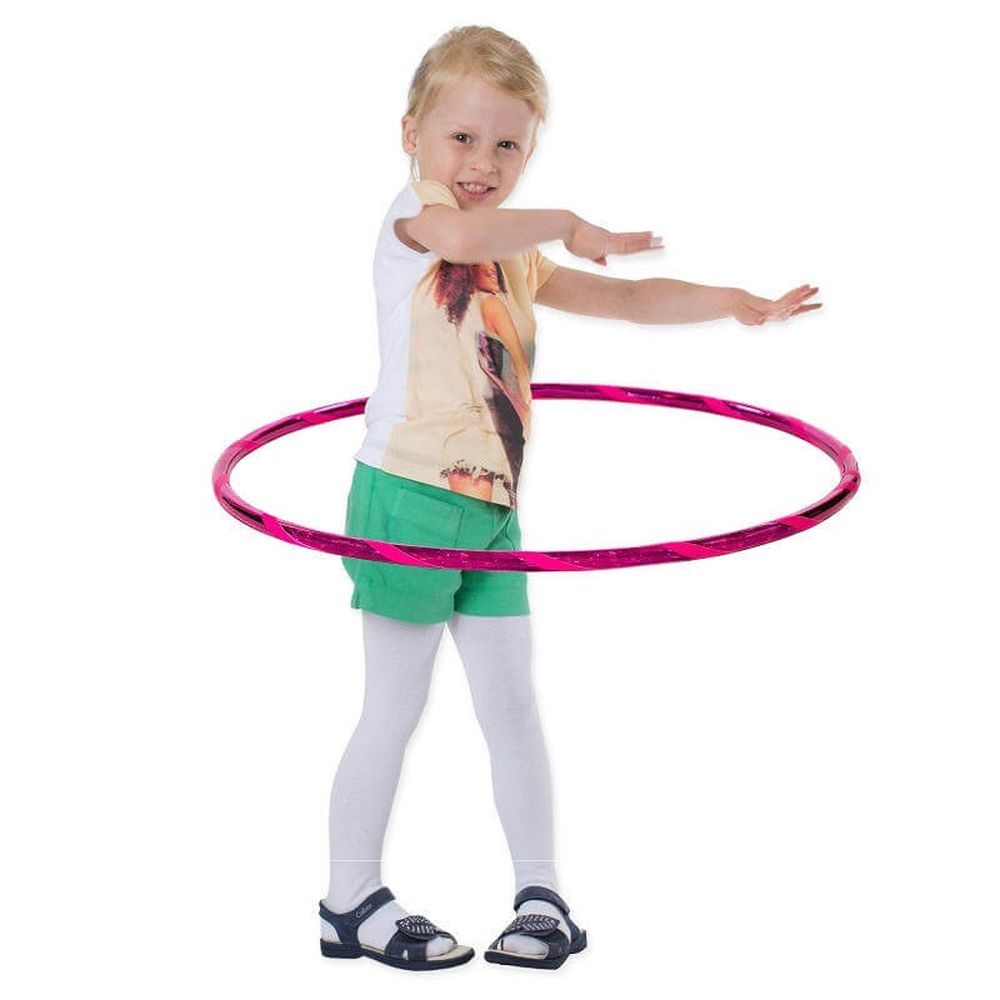 Hoopomania Super Star Kinder-Hula-Hoop | Ø 60 cm Pink-Pink 1 St