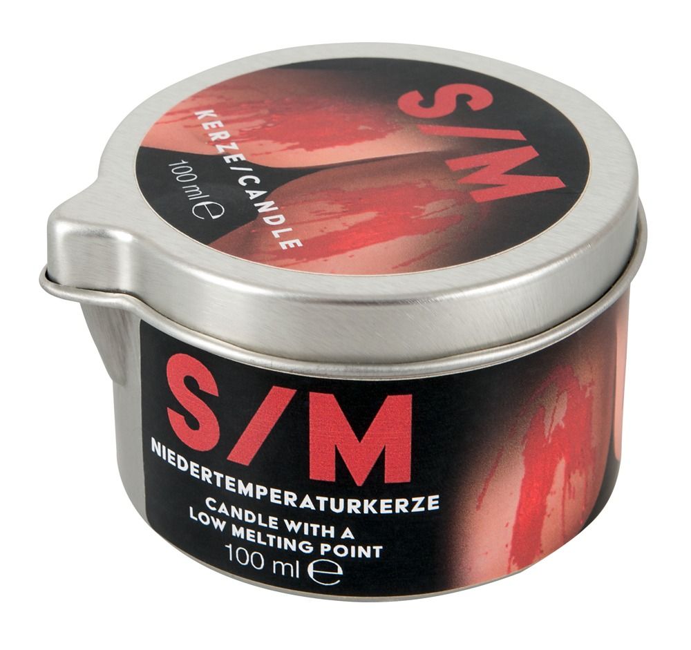 S/M Niedertemperaturkerze in Metalldose, 100 ml.