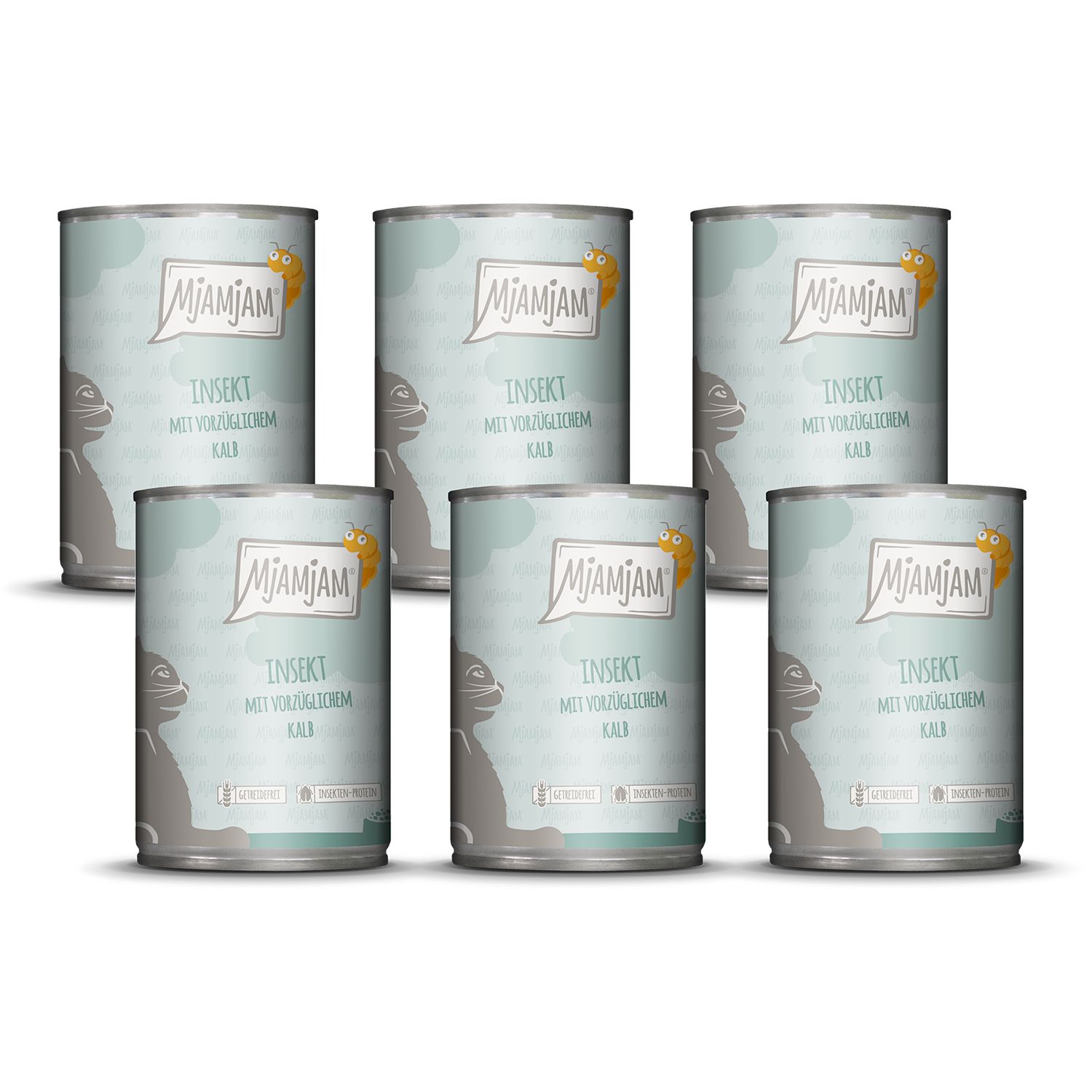MjAMjAM - Insekt mit vorzüglichem Kalb 6x400 g Futter