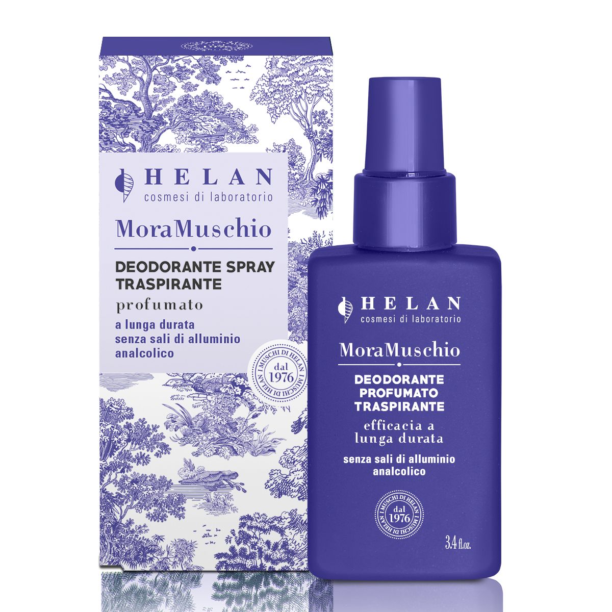 Helan Mora Muschio Deodorante Profumato traspirante in spray