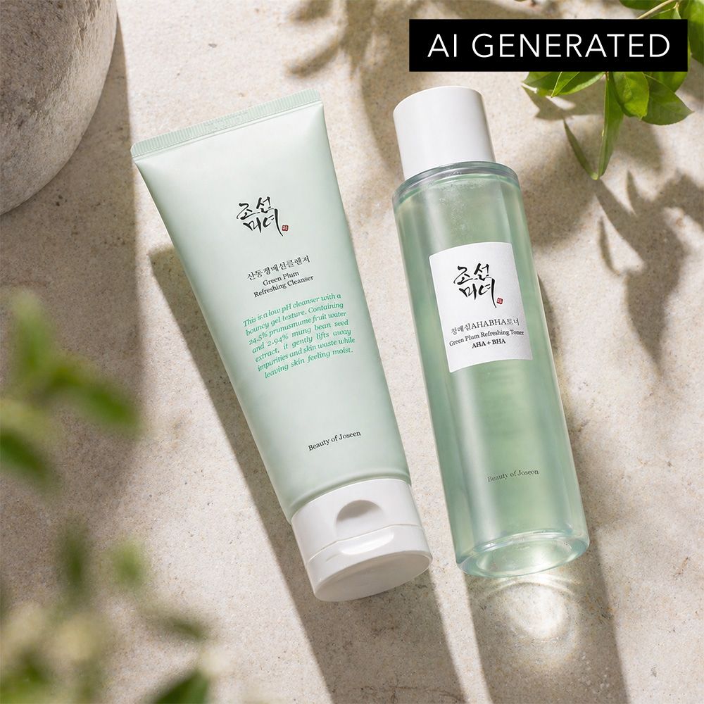Beauty of Joseon Green Plum Refreshing Cleaning Set - Pores Refining, rich in antioxidants