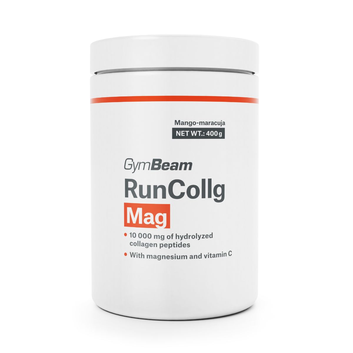GymBeam RunCollg® Mag hydrolysiertes Kollagen-Magnesium Pulver 400 g
