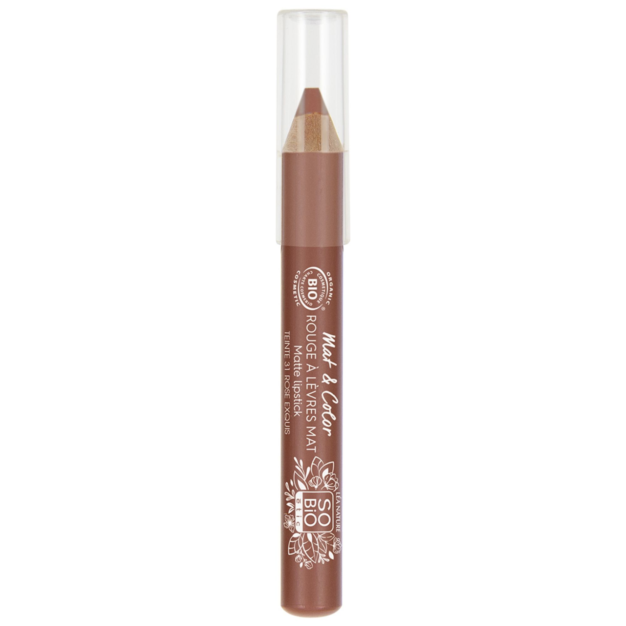 Léa Nature SO BIO étic Mat & Color Matter Bio-Lippenstift (Farbe : Exquisite Rose) 10x1,7x1,7 cm