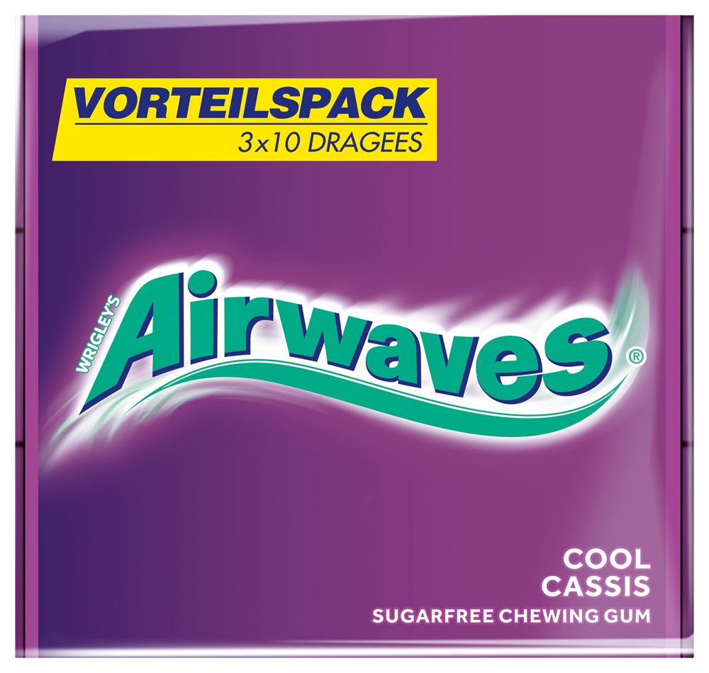 AIRWAVES Kaugummi Mix Cool Cassis Menthol & Cherry Menthol