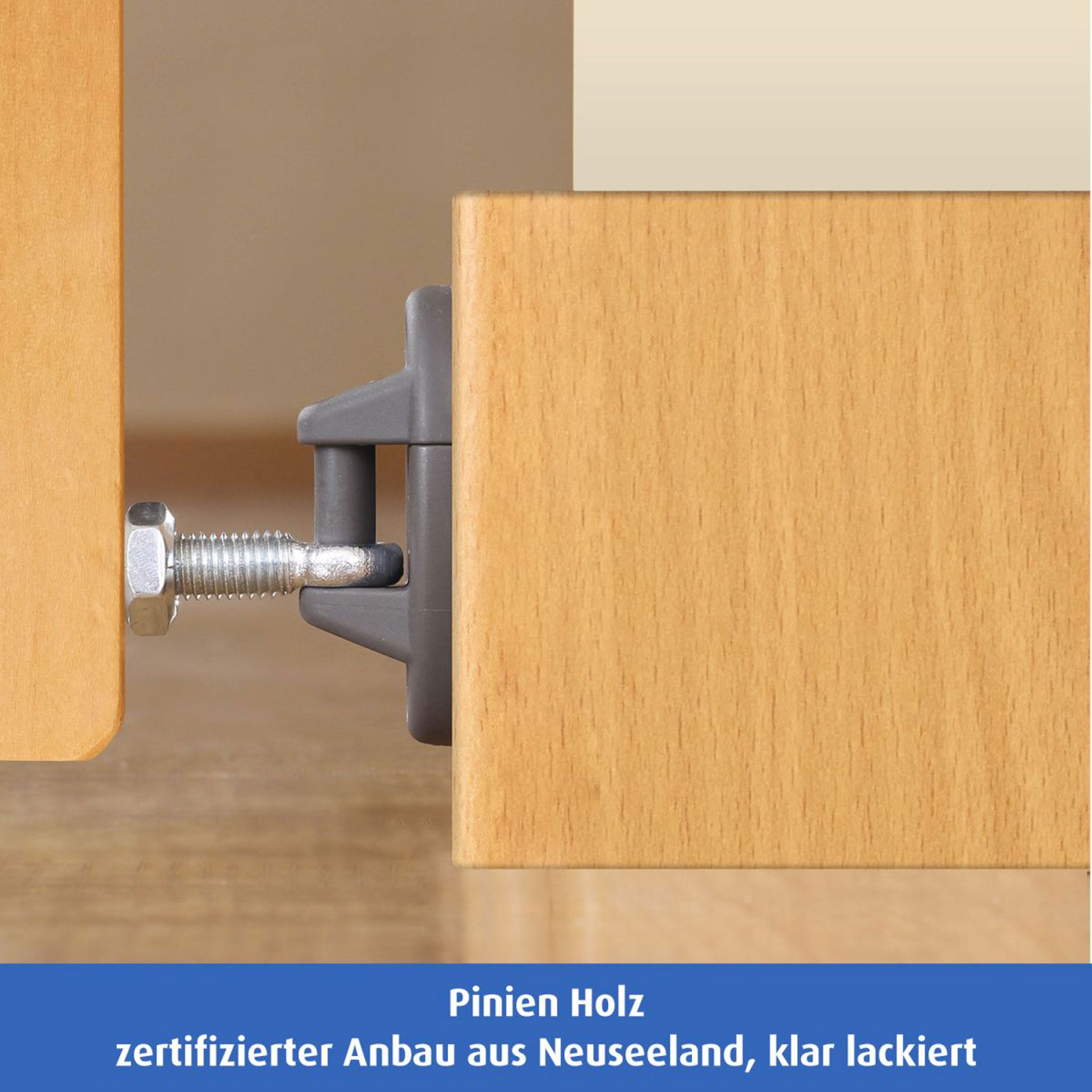 reer Basic Schraubgitter, Holz, 65.5 - 106 cm