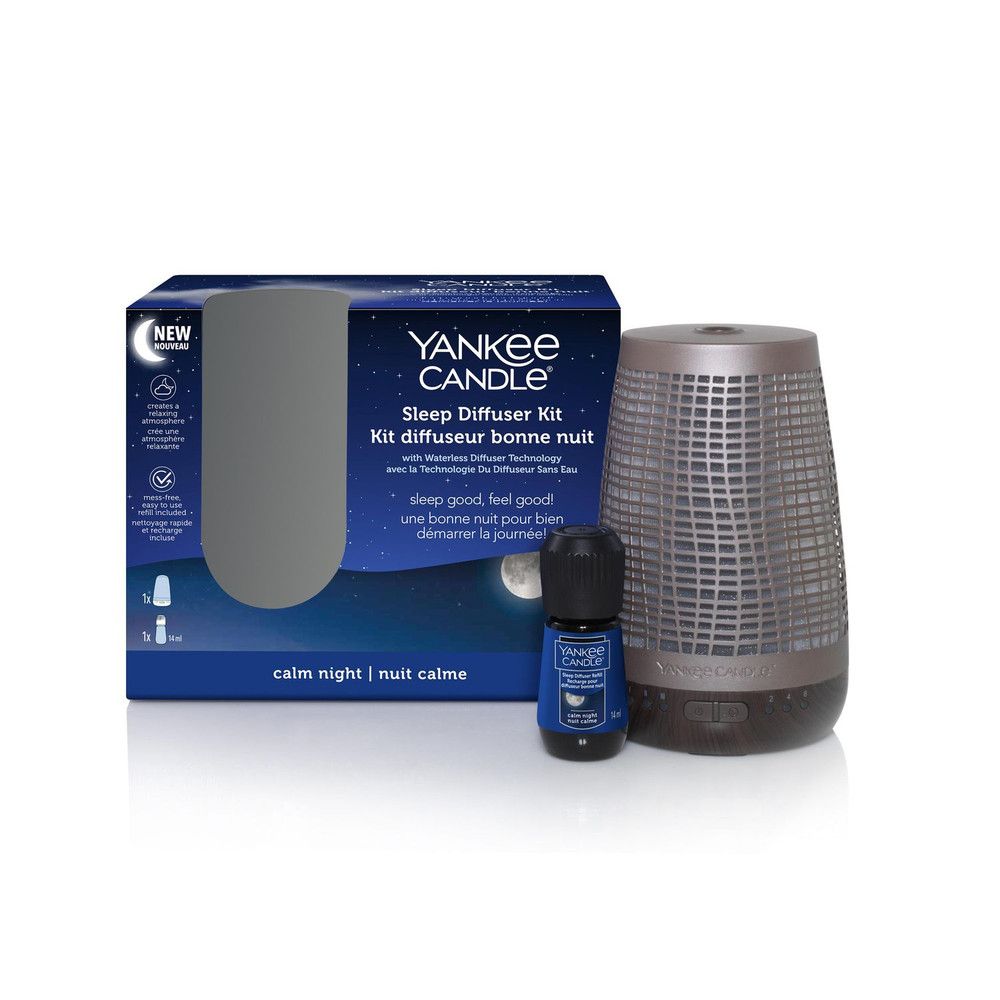 Yankee Candle Sleep Diffuser Kit Base Effetto Bronzo & Peaceful Dreams