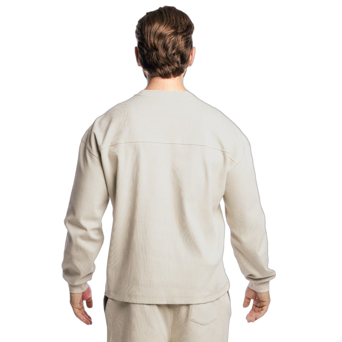 GymBeam Sweatshirt Herren Oversized ohne Kapuze in Grey