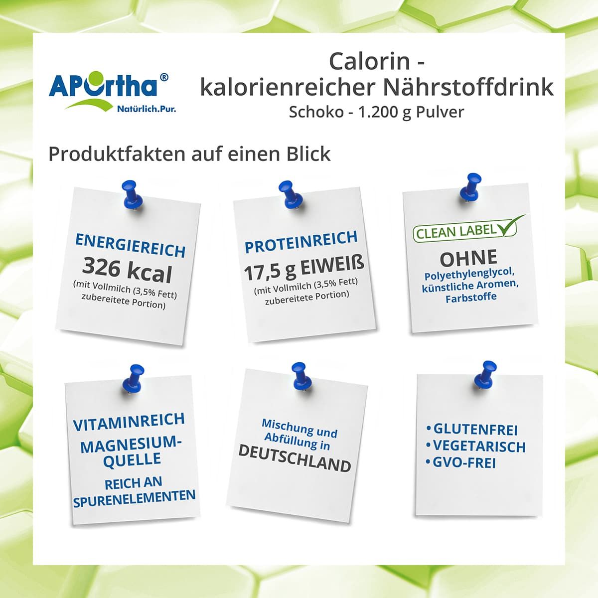 APOrtha® Calorin - kalorienreicher Nährstoffdrink - Schoko - Pulver