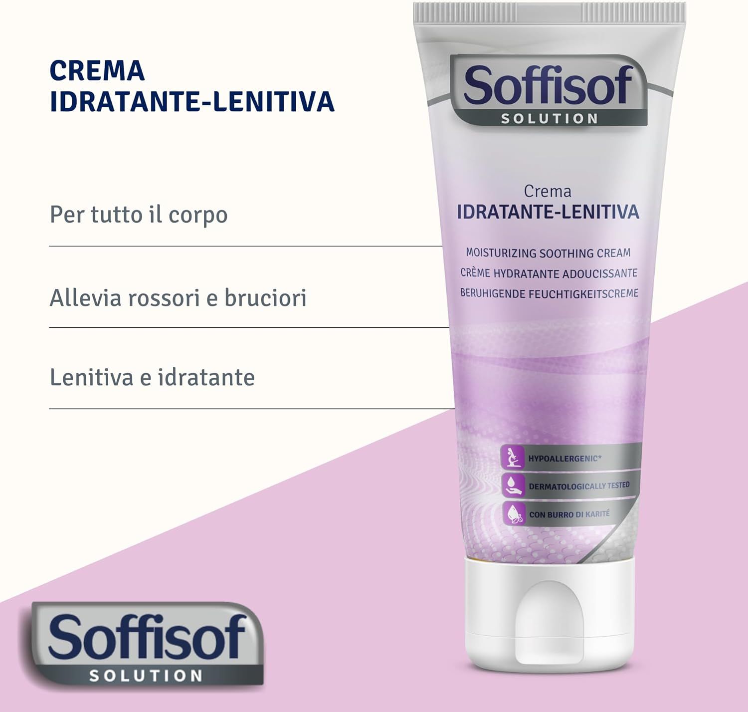 Soffisof Feuchtigkeitsspendende und Beruhigende Creme mit Urea