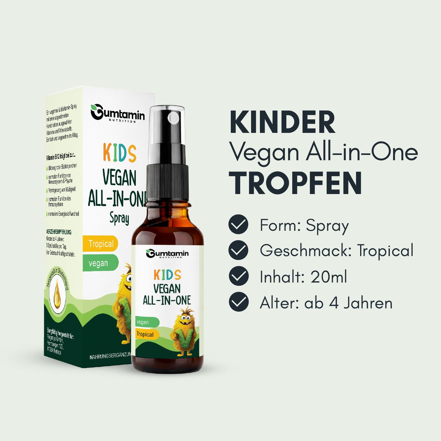 Gumtamin Vegan All-in-One Kinder Spray