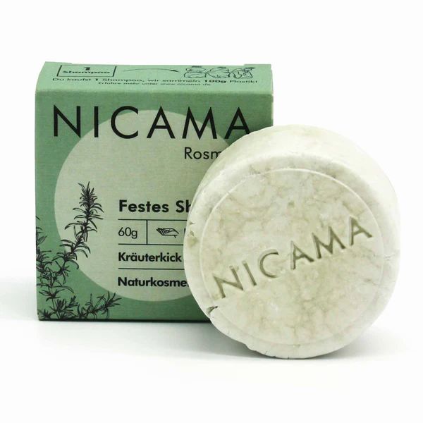 NICAMA Festes Shampoo Rosmarin 60g