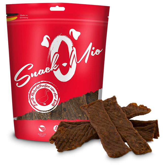 SnackOMio - Zarte Fleischstreifen von der Ente