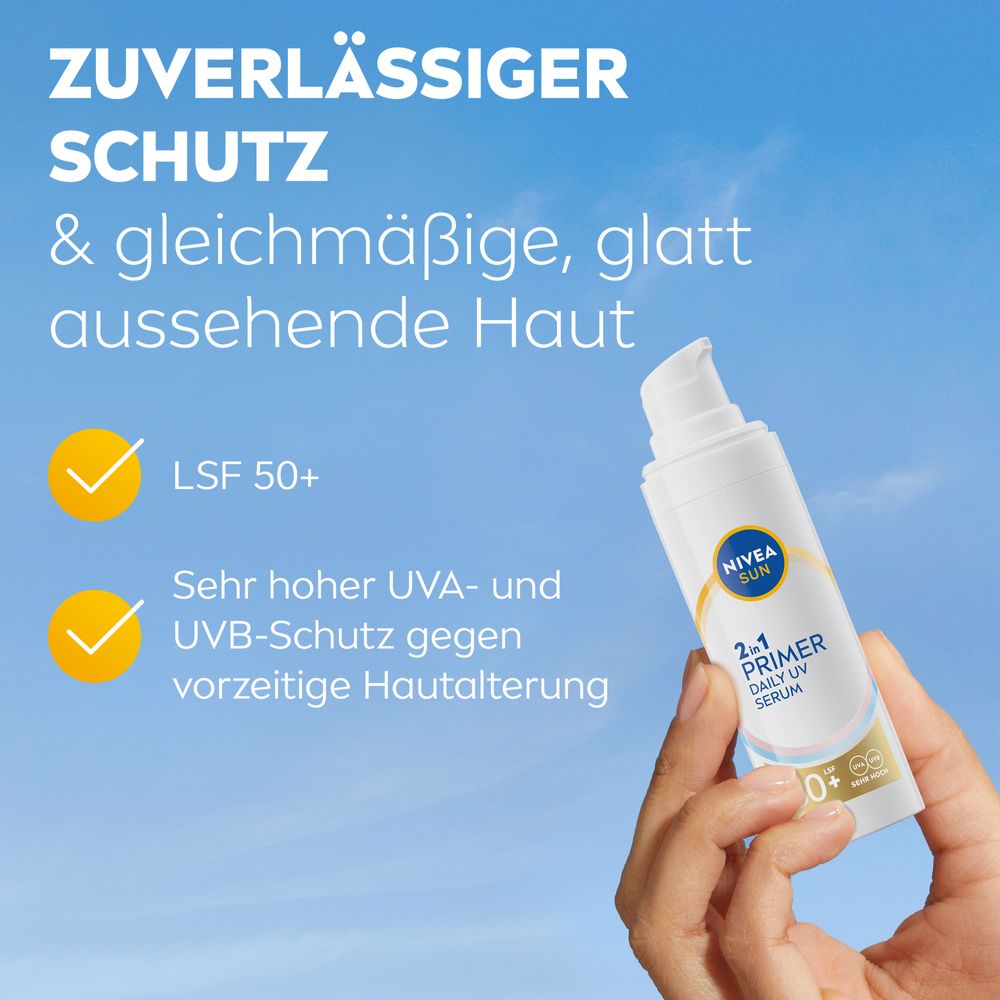 NIVEA SUN 2in1 Primer & Silky UV Stick Routine Set