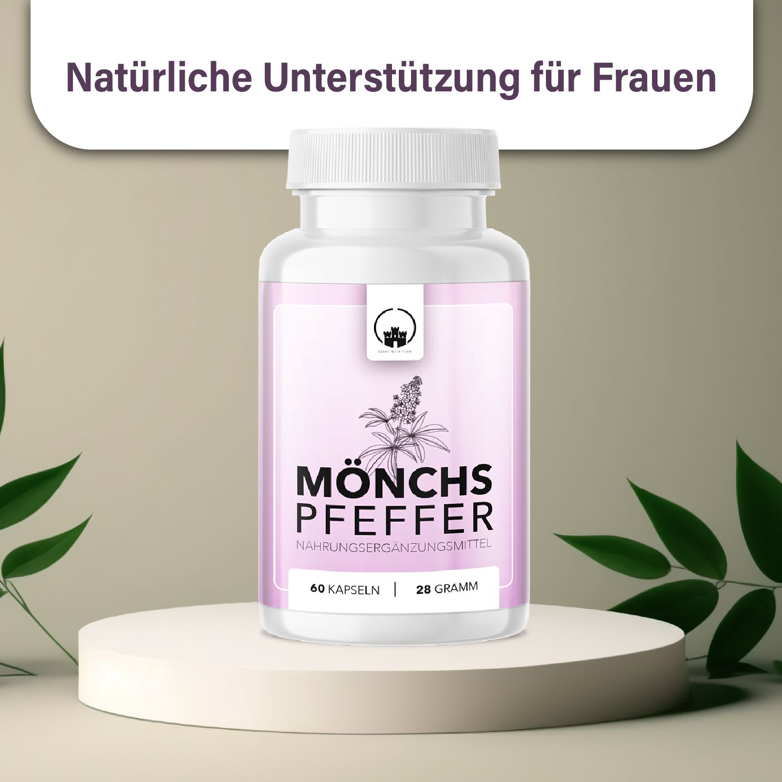 Saint Nutrition® | Mönchspfeffer Kapseln hochdosiert | Hormon Balance