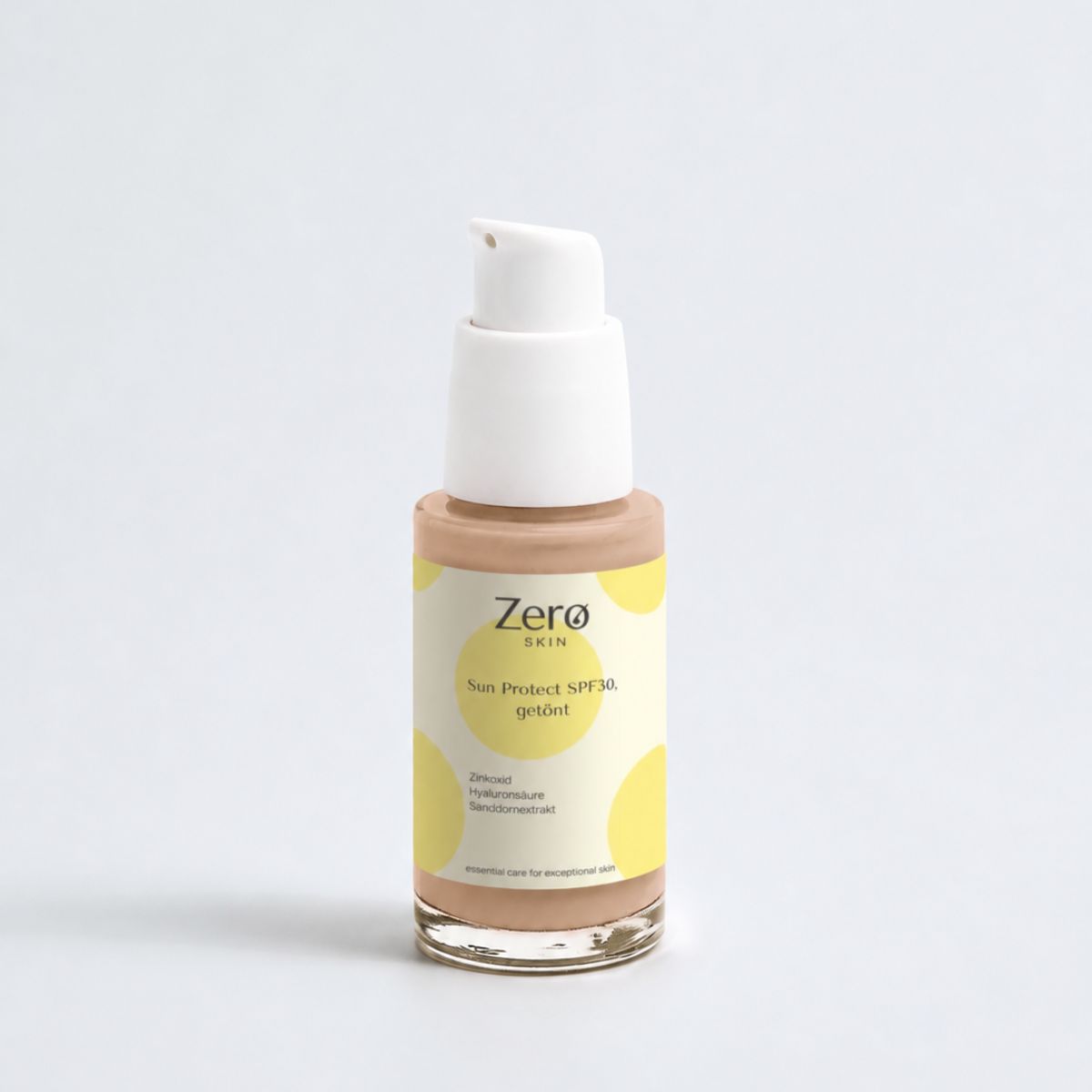Zero Skin Sun Protect SPF30, getönt - ausgleichender Sonnenschutz mit Hyaluronsäure & Sanddorn