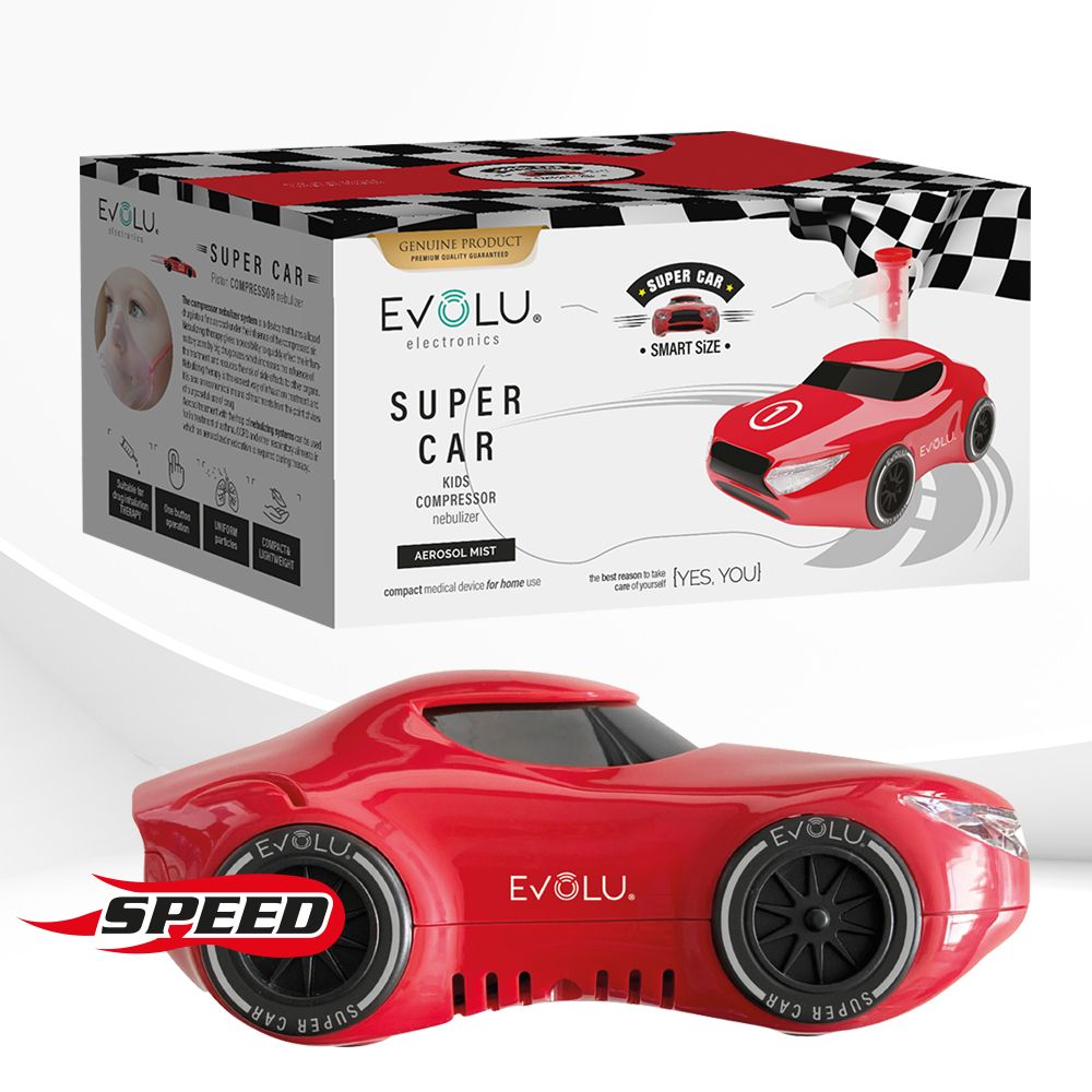 EVOLU SUPER CAR Kinder Kompressor-Inhalator