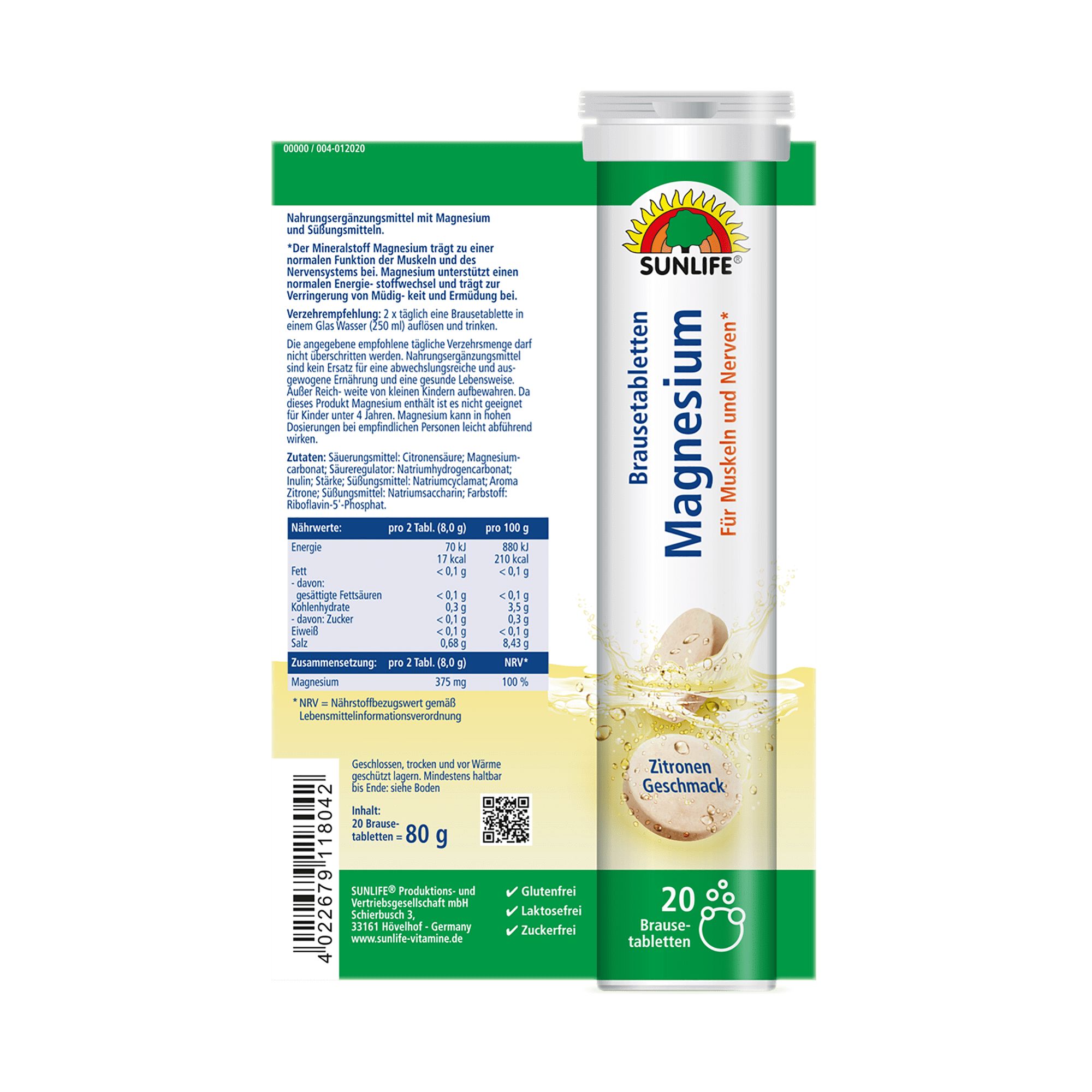 Sunlife Magnesium Brausetabletten