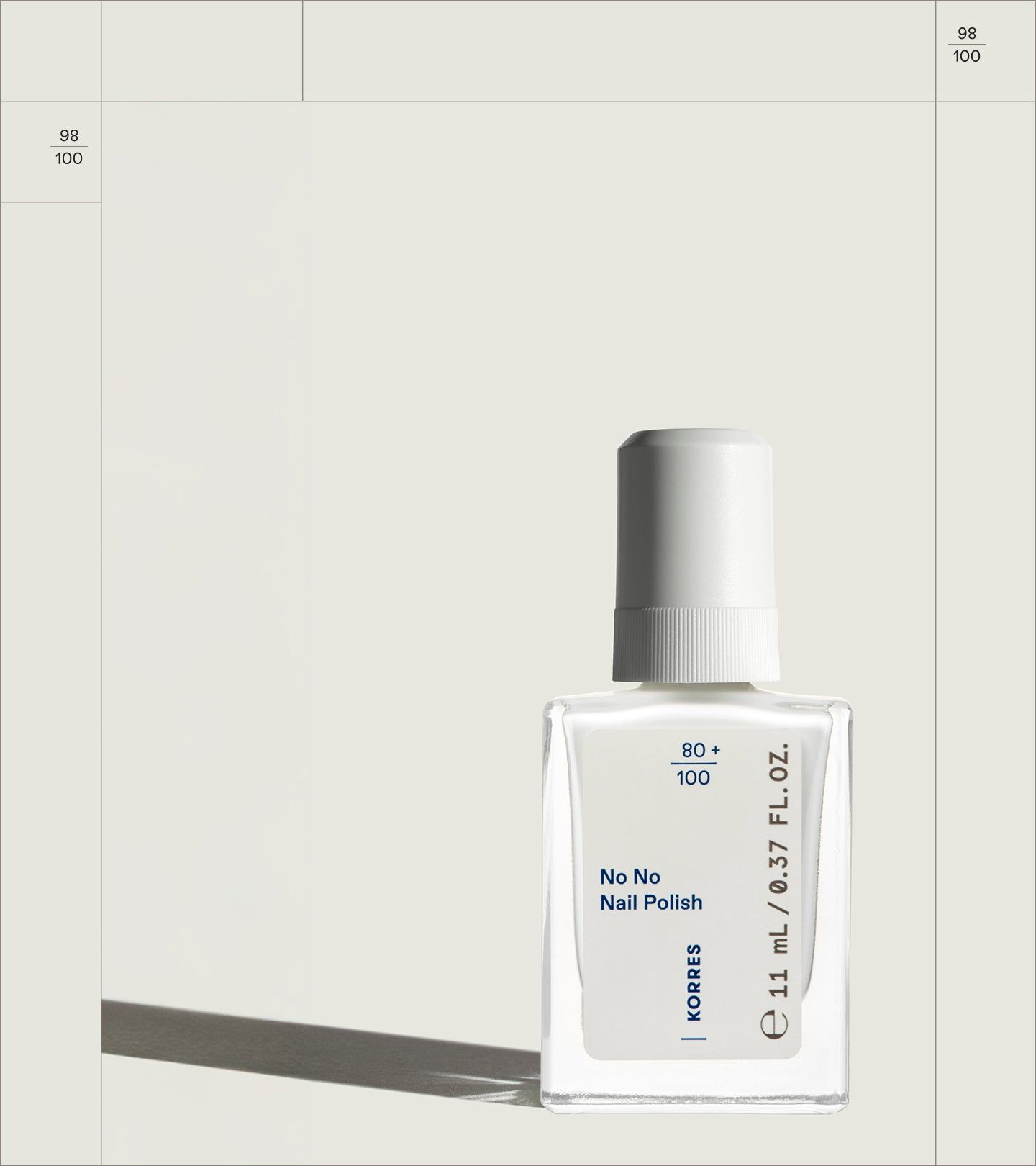 Korres No Nail Polish 01 pure white 11 ml Flaschen