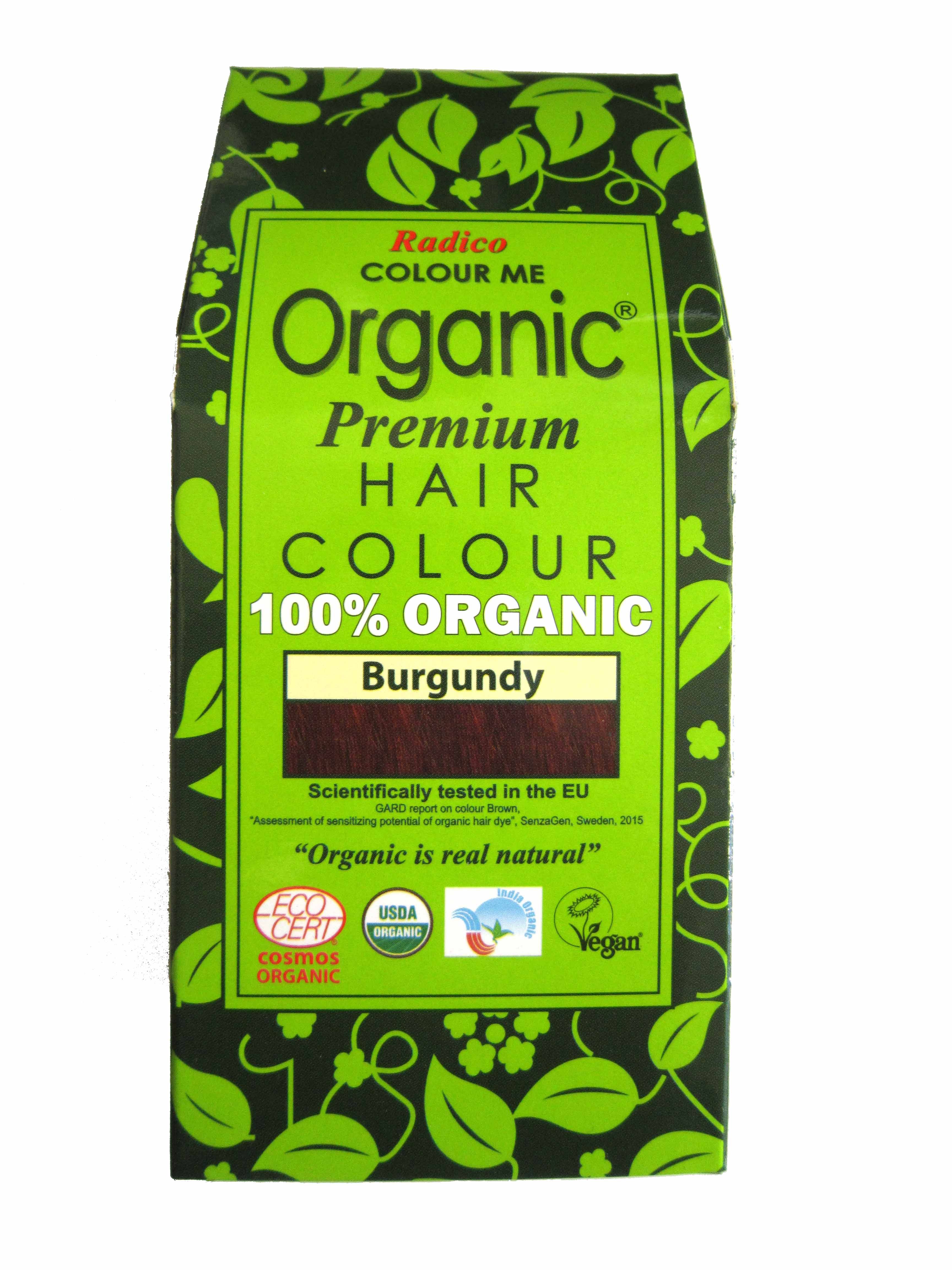 Radico Colour Me Organic Pflanzenhaarfarbe Burgunder 100 g