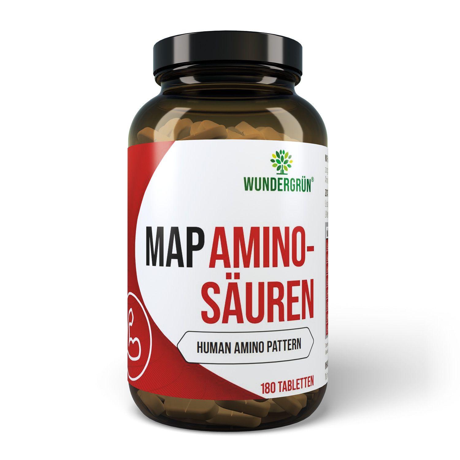 WUNDERGRÜN® MAP Aminosäuren - 180 Tabletten
