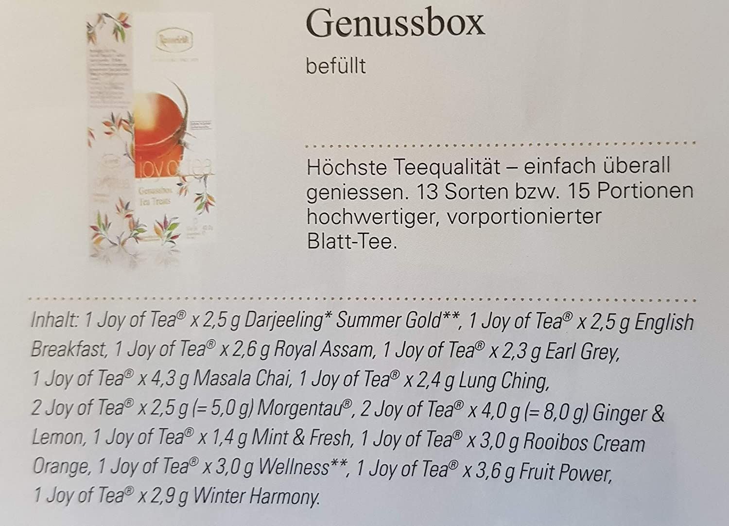 Ronnefeldt - Teavelope Genussbox