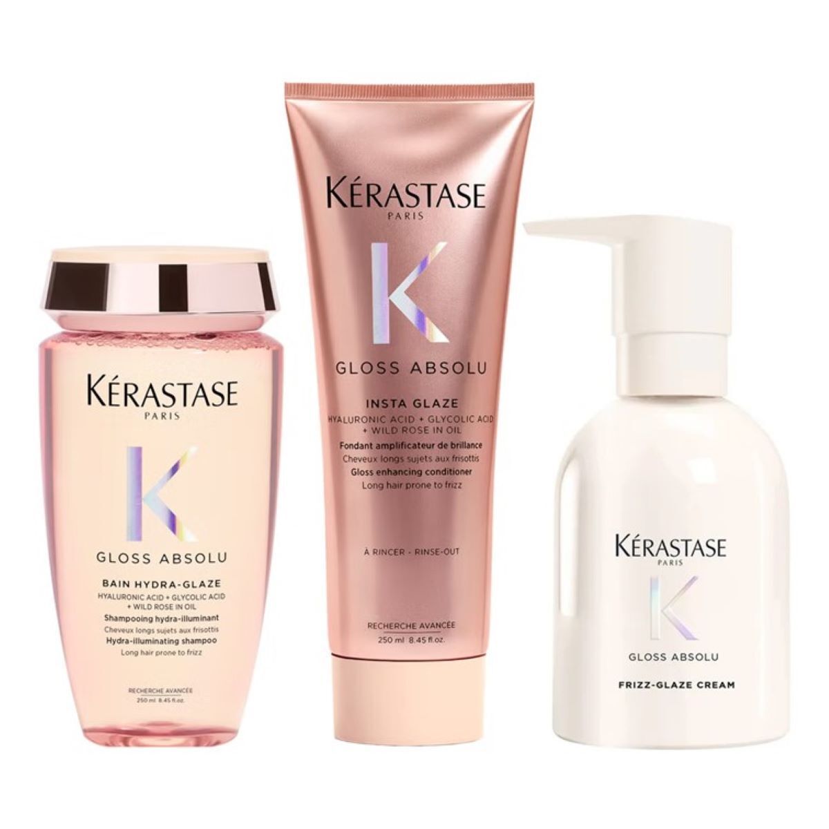 Kérastase Gloss Absolu Set (Bain / Fondant Cream) 740 ml