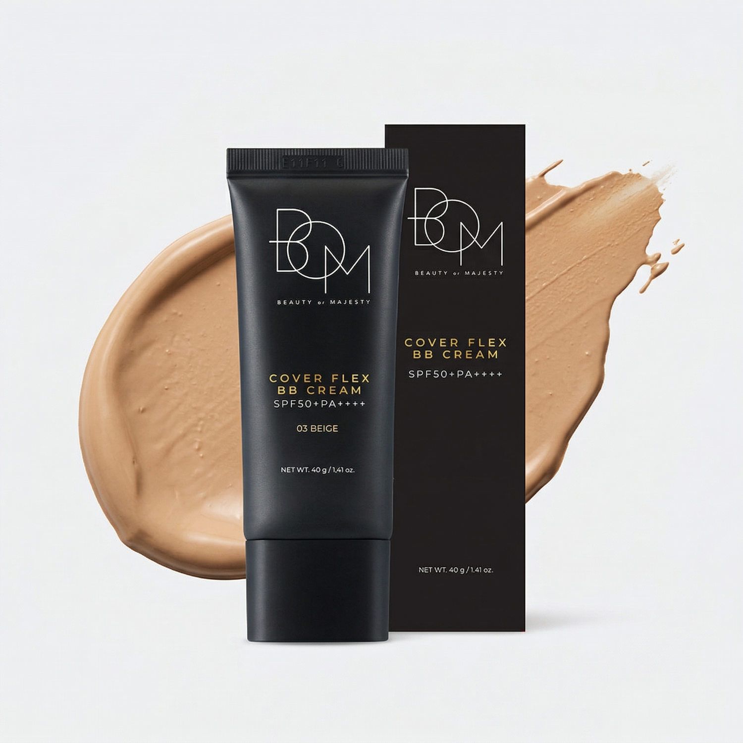 BOM Cover Flex BB Cream Spf50+Pa++++ 03 Beige 40 g Creme