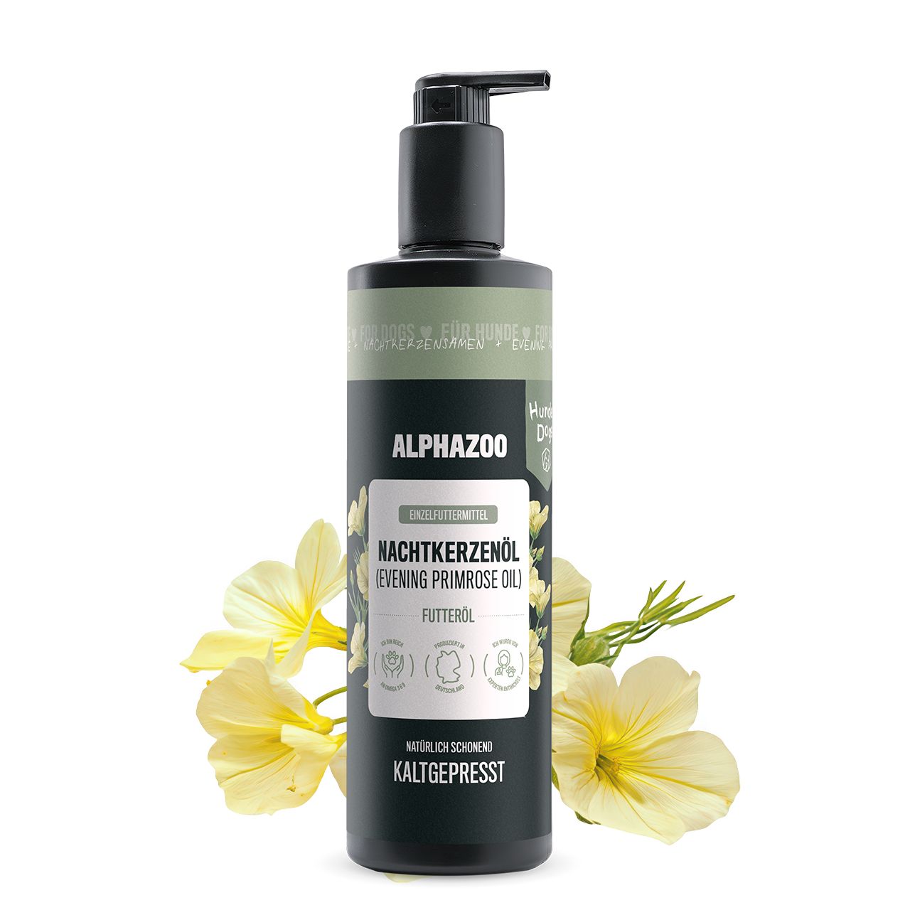 alphazoo Premium Nachtkerzenöl für Hunde 500 ml 1 St Öl