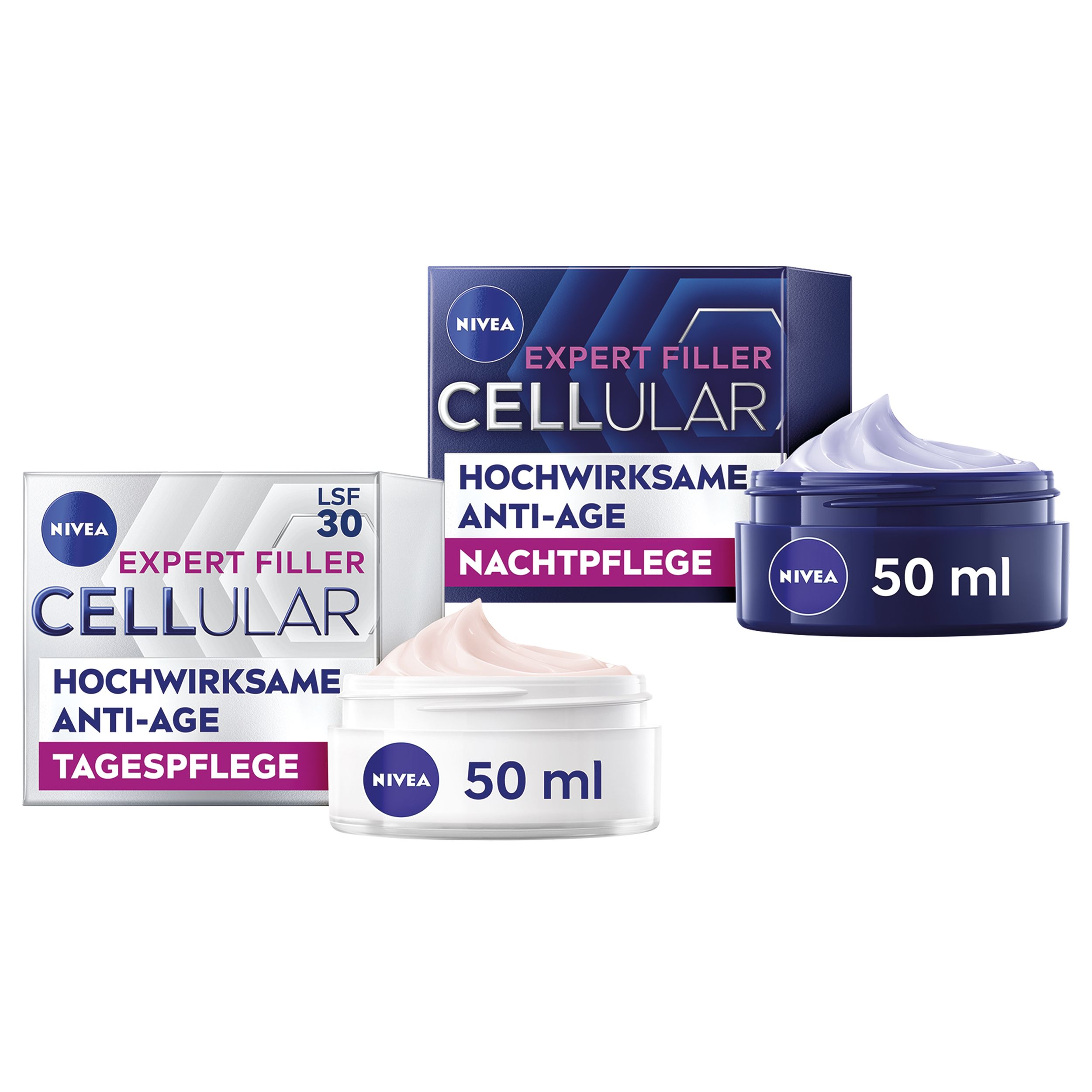 Nivea Hyaluron Cellular Filler Expert Anti-Age Tag & Nacht Routine Set 100 ml Creme