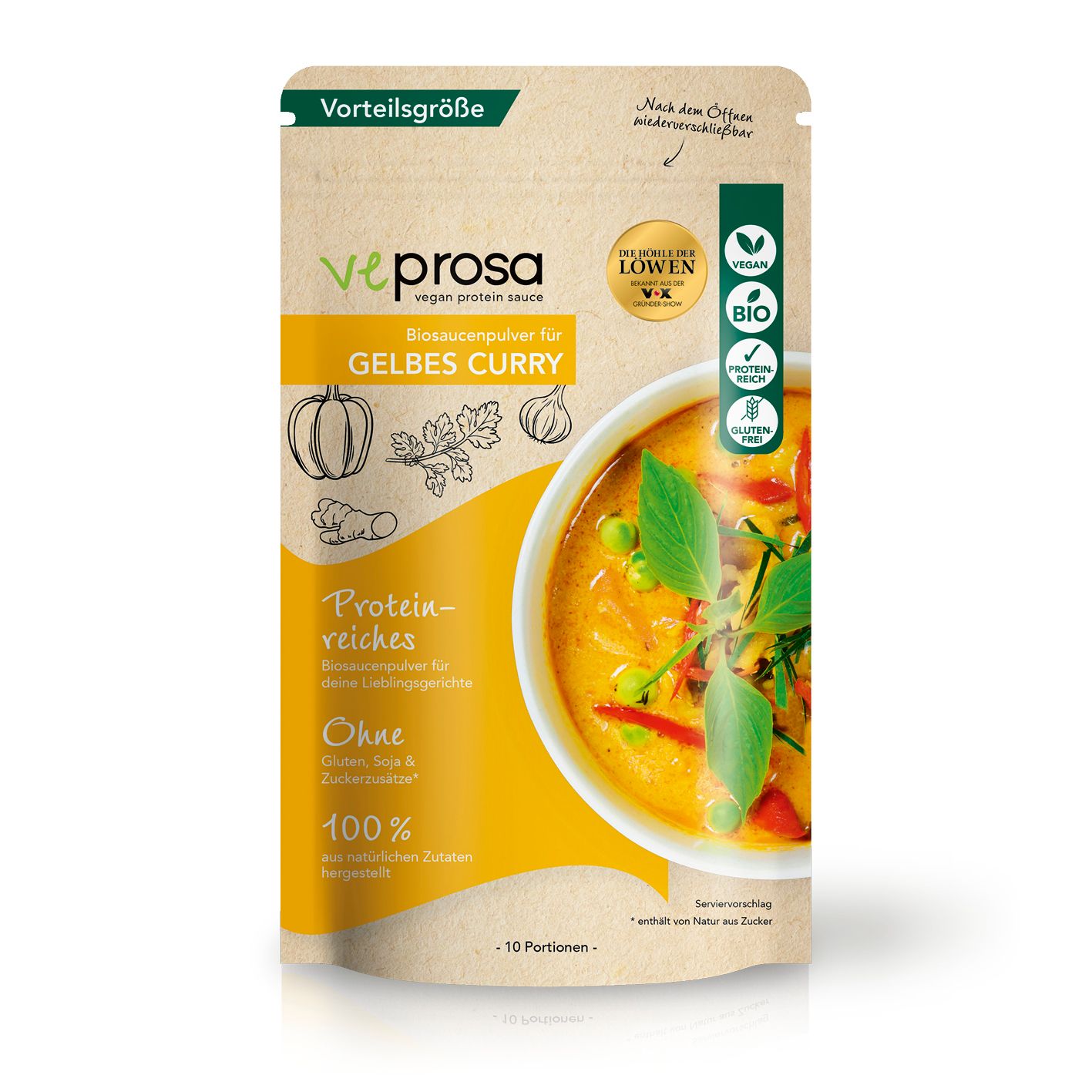 veprosa BIO Saucenpulver für gelbes Curry