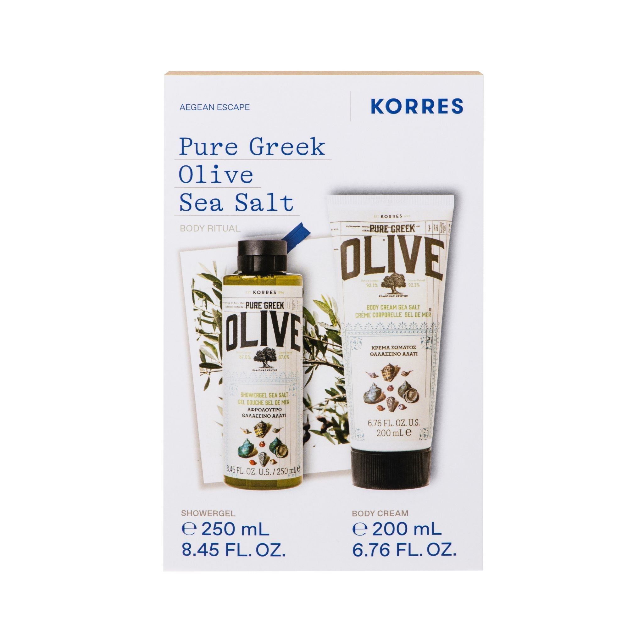 Korres Olive & SEA Salt Körperpflegeritual Set 1 St