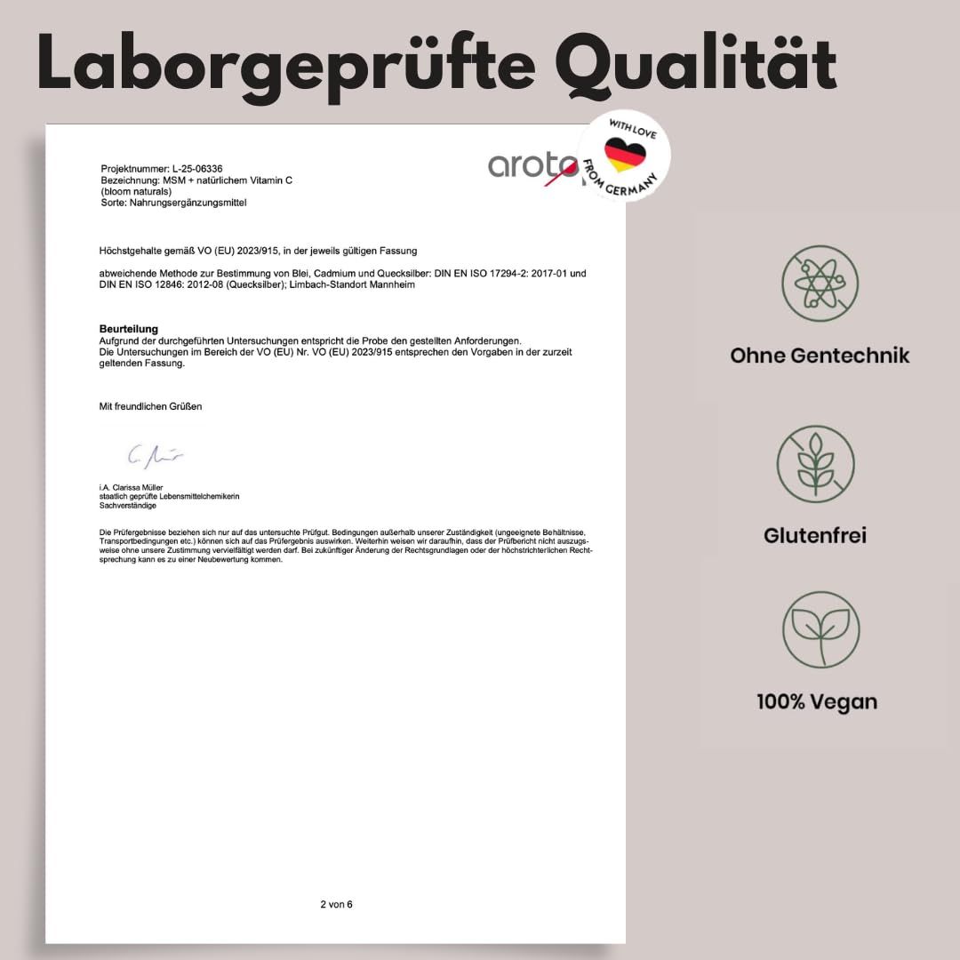 Bloom Naturals MSM Tabletten 2000 mg