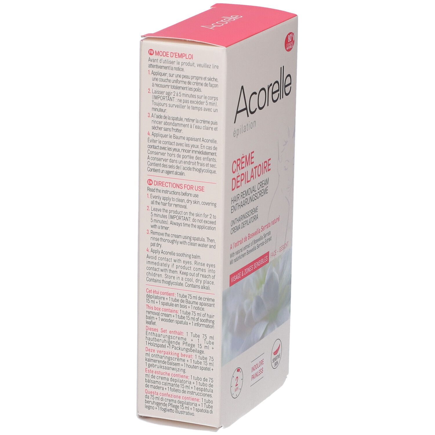 Acorelle Crema Depil Viso/Zone 1 St Creme