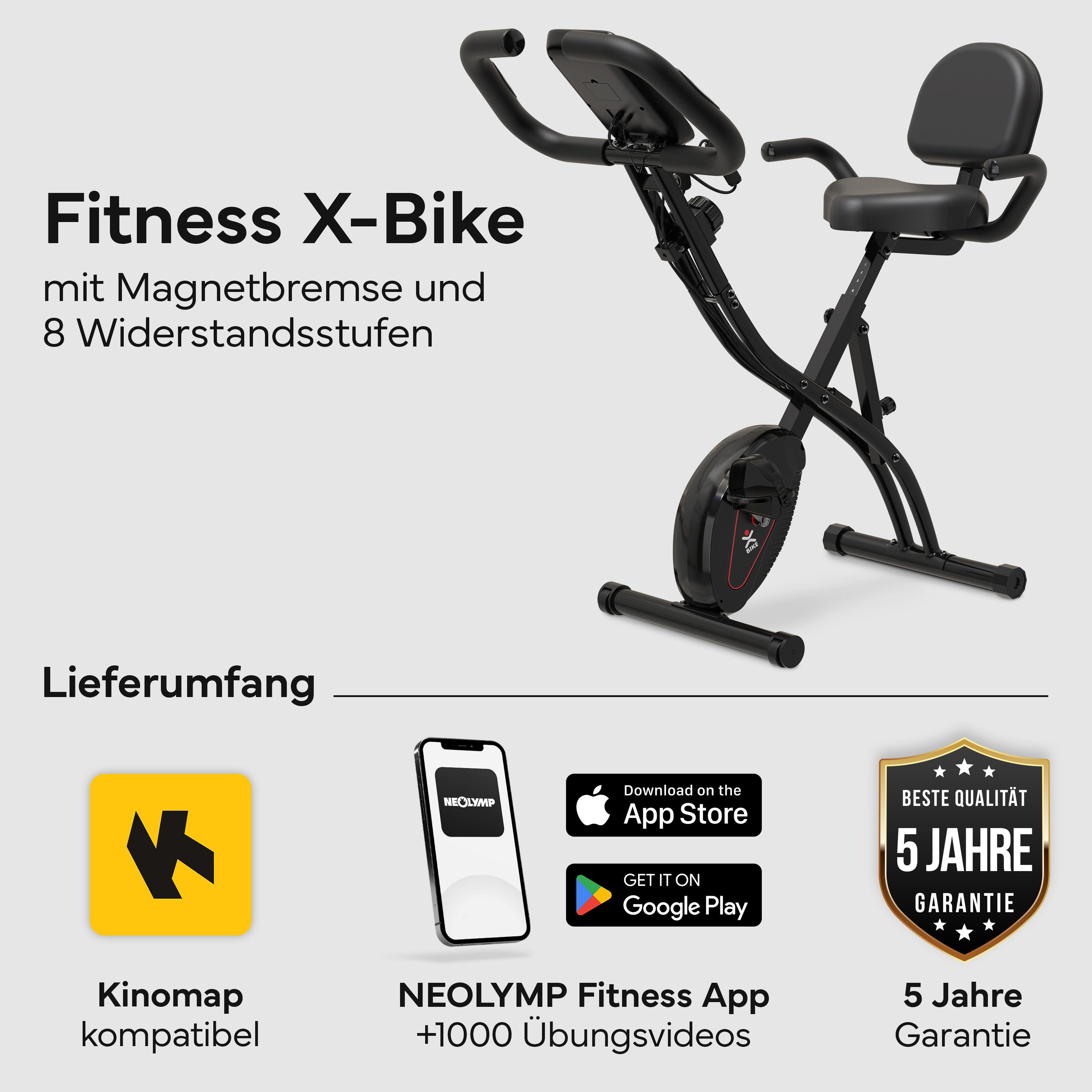 Heimtrainer Fahrrad klappbar
