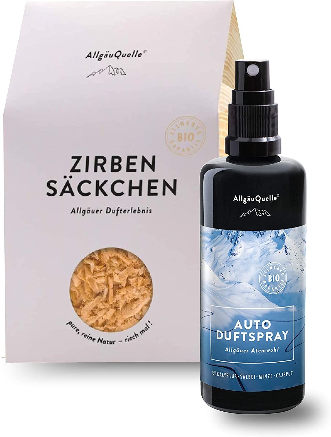 AllgäuQuelle® Auto Duftspray  Der Bio Auto-Duft als natürlicher